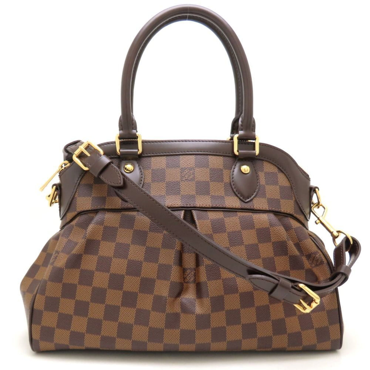 Louis Vuitton Ebene Damier Canvas Handbag Shoulder Bag (Pre-Owned)