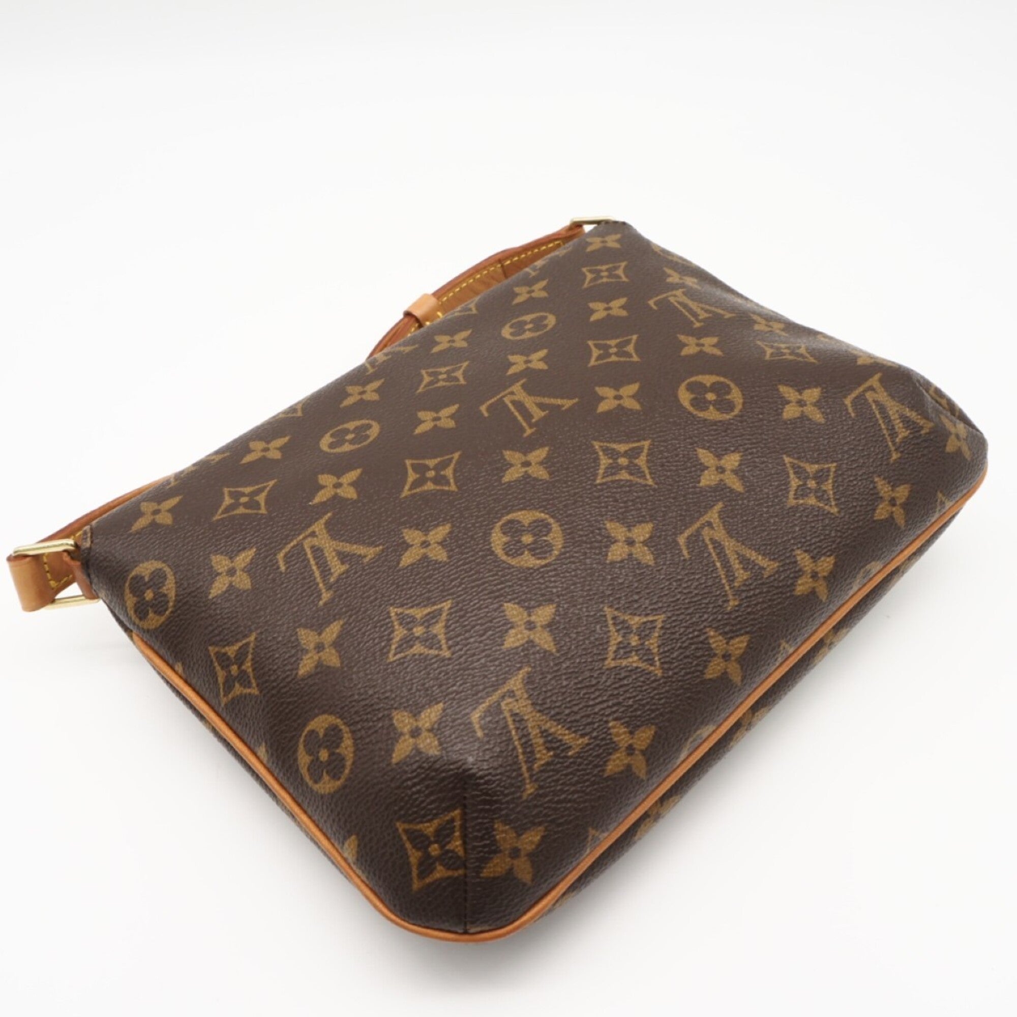 Louis Vuitton Monogram Brown Coated Canvas Leather Shoulder Bag (Pre-Owned)