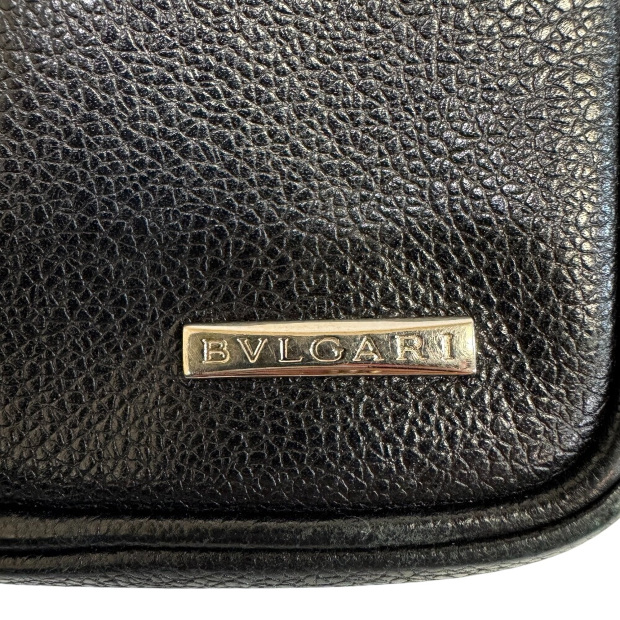 Bvlgari Black Leather Shoulder Bag (Pre-Owned)