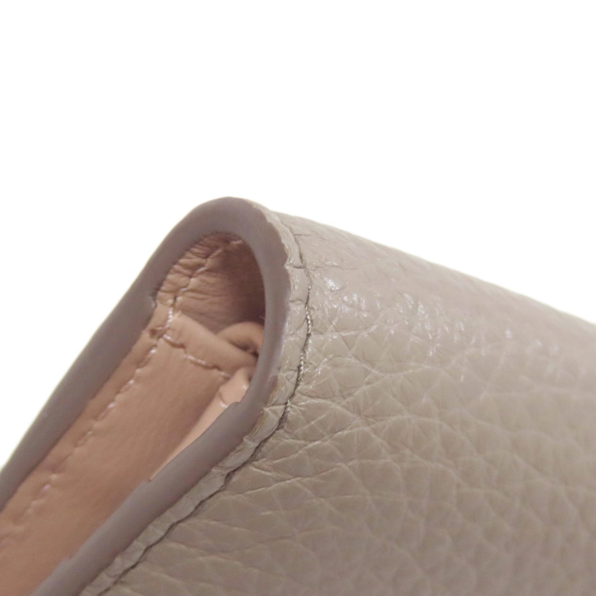 Prada Beige Leather Wallet (Bi-Fold) (Pre-Owned)