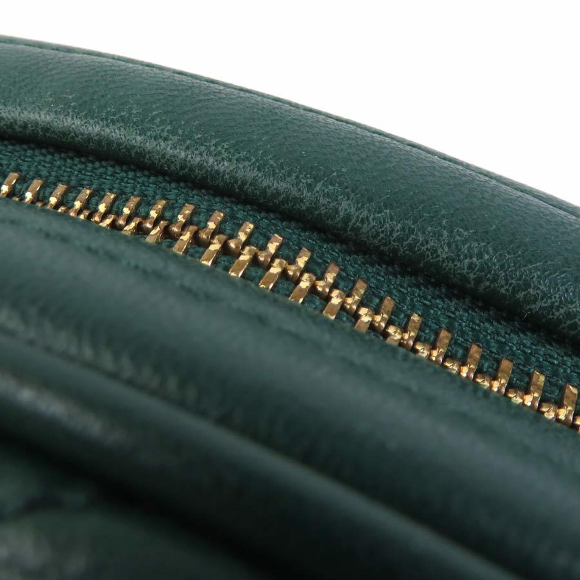 Tory Burch Green Leather Shoulder Bag (Pre-Owned)