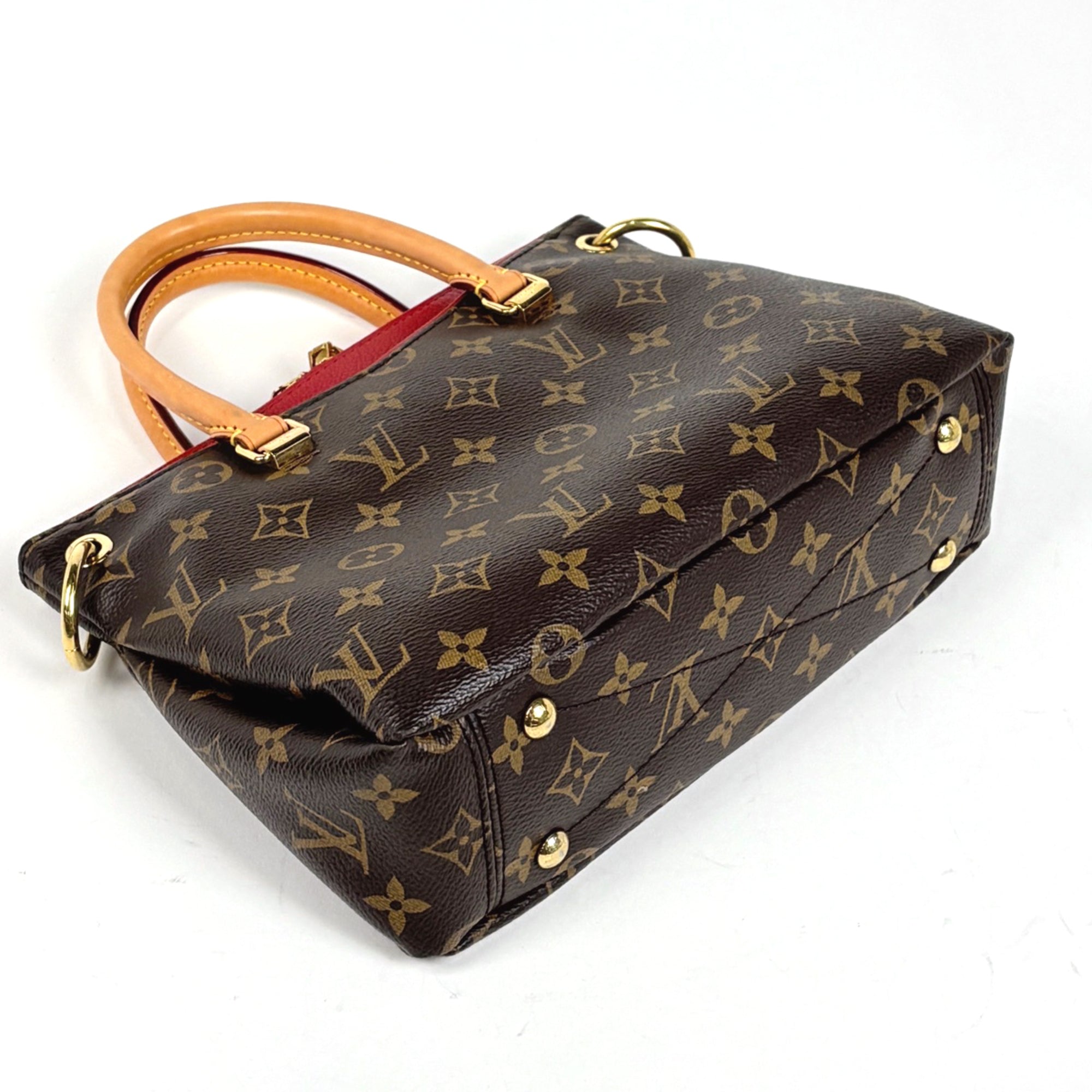 Louis Vuitton Brown Cerise Monogram Red Color Monogram Handbag Shoulder Bag (Pre-Owned)