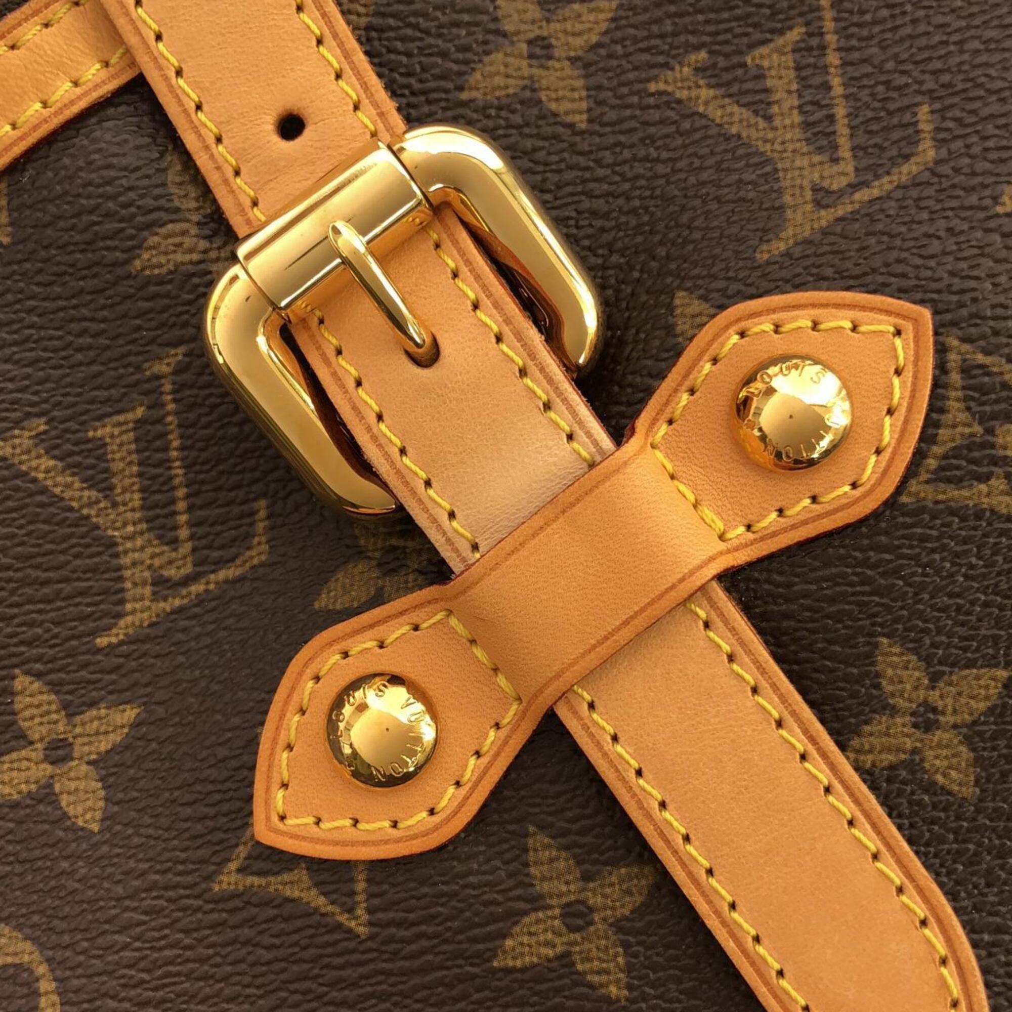 Louis Vuitton Marron Coated Canvas Handbag (Pre-Owned)