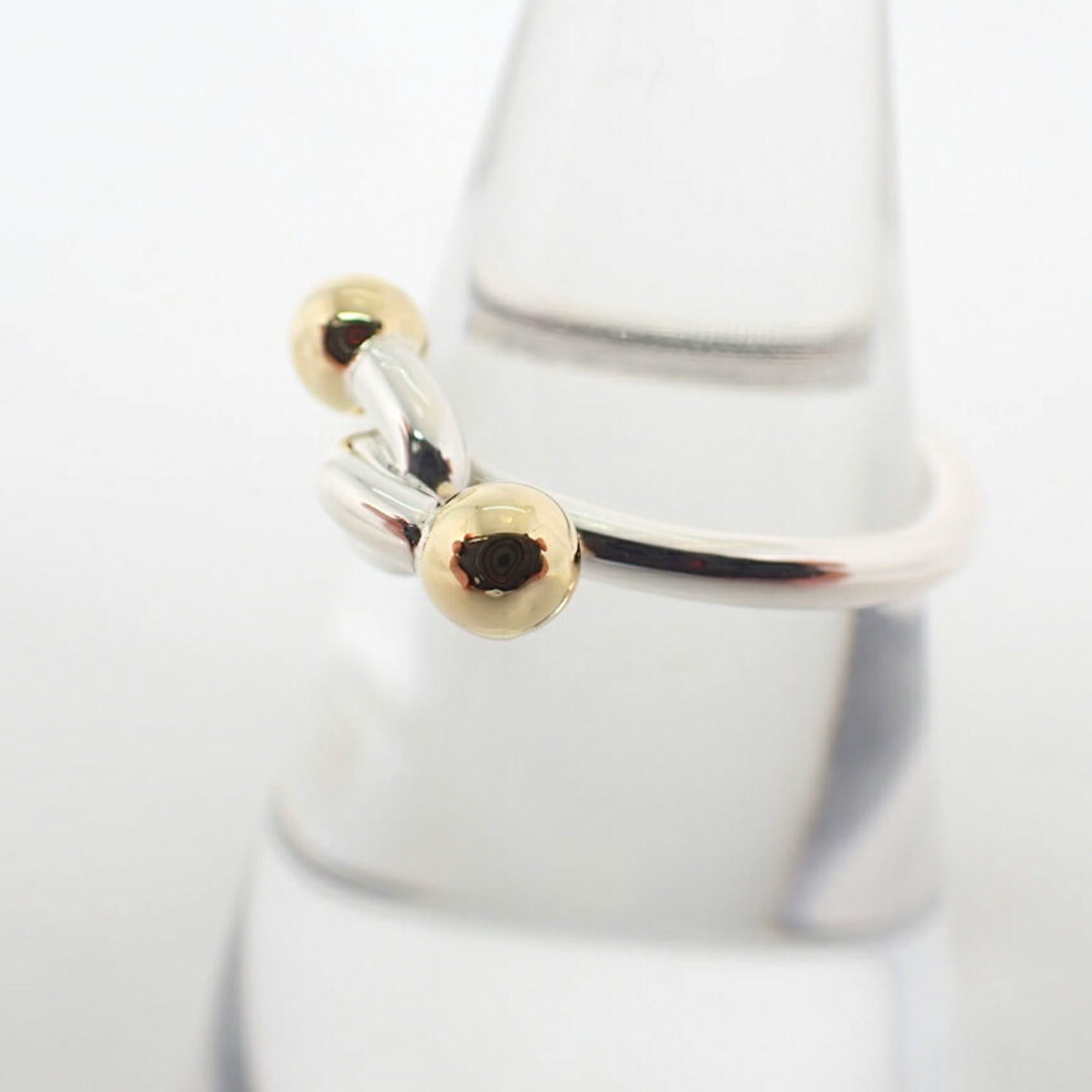 Tiffany Yellow Gold (18K) Sterling Silver 925 Band Ring (Pre-Owned)