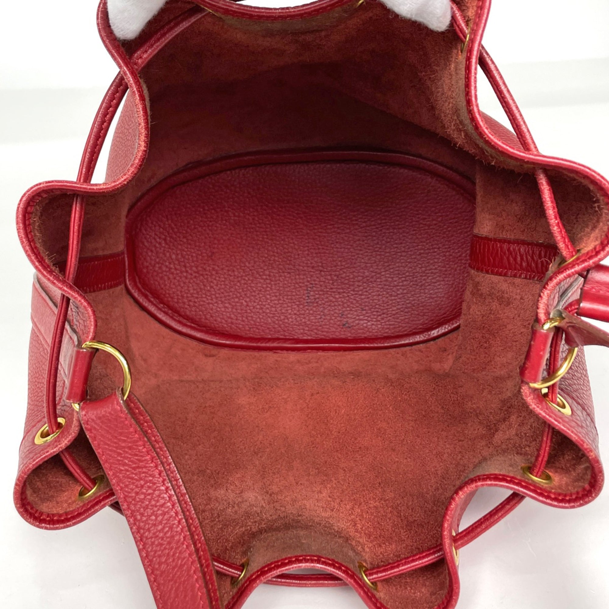 Hermes Rouge Vif Taurillon Clemence Leather Shoulder Bag (Pre-Owned)