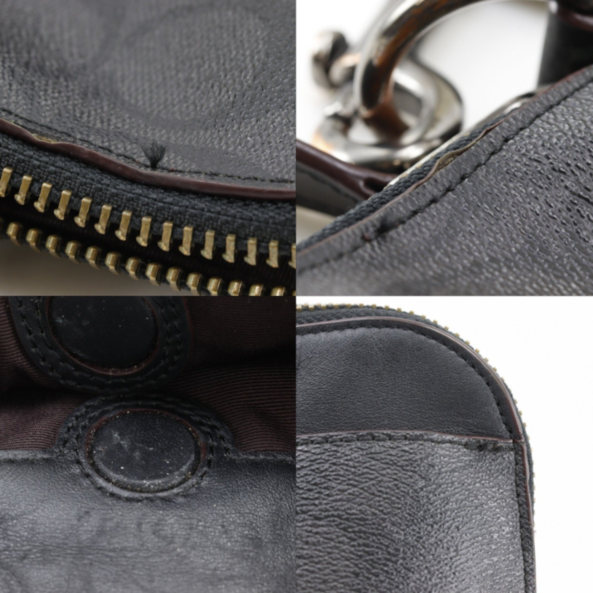 Coach Black Pvc Leather Briefcase (Pre-Owned)