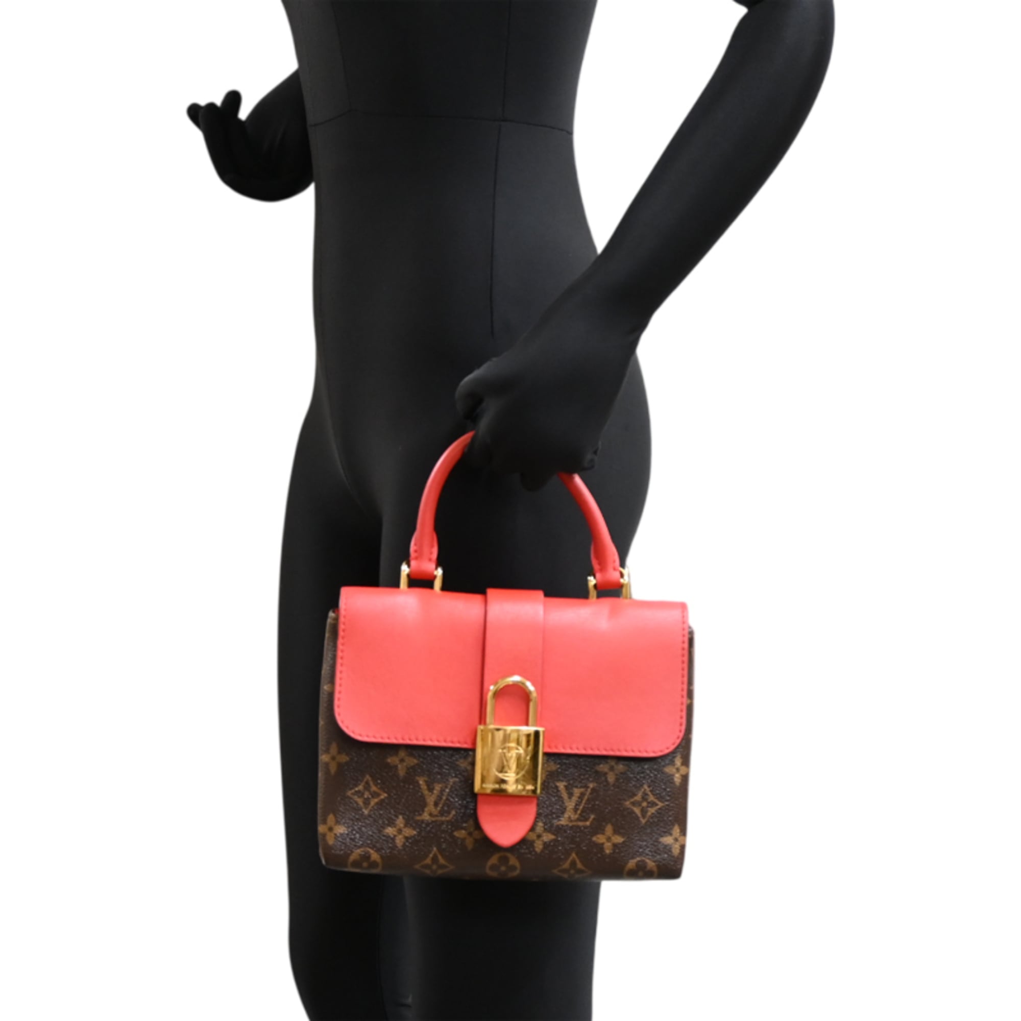 Louis Vuitton Brown Coquelicots Monogram Leather Handbag (Pre-Owned)