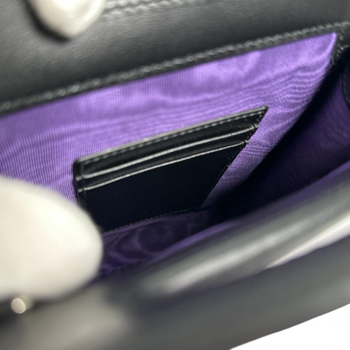 Gucci Black Nylon Leather Shoulder Bag (Pre-Owned)
