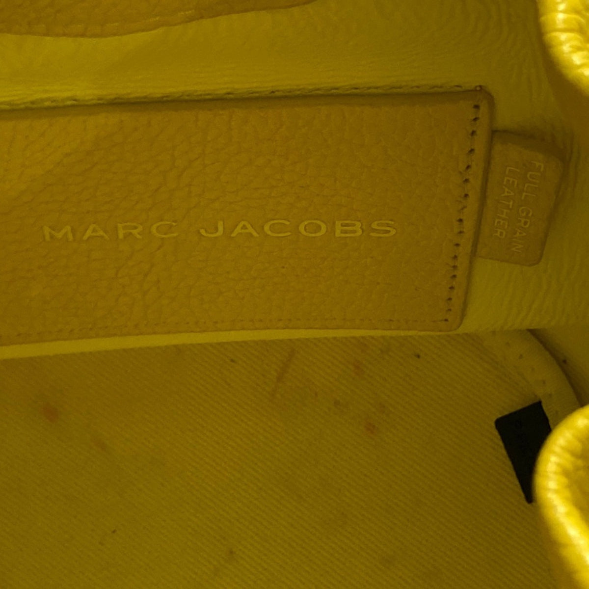 Marc Jacobs White Yellow Leather Shoulder Bag (Pre-Owned)