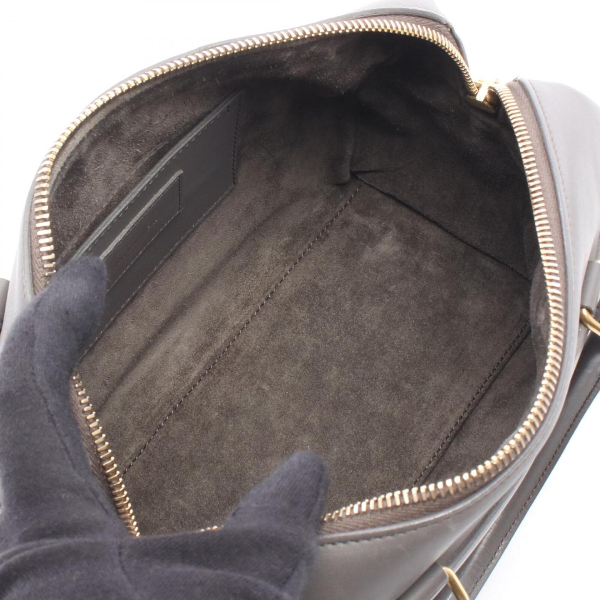 Saint Laurent Gray Leather Handbag (Pre-Owned)