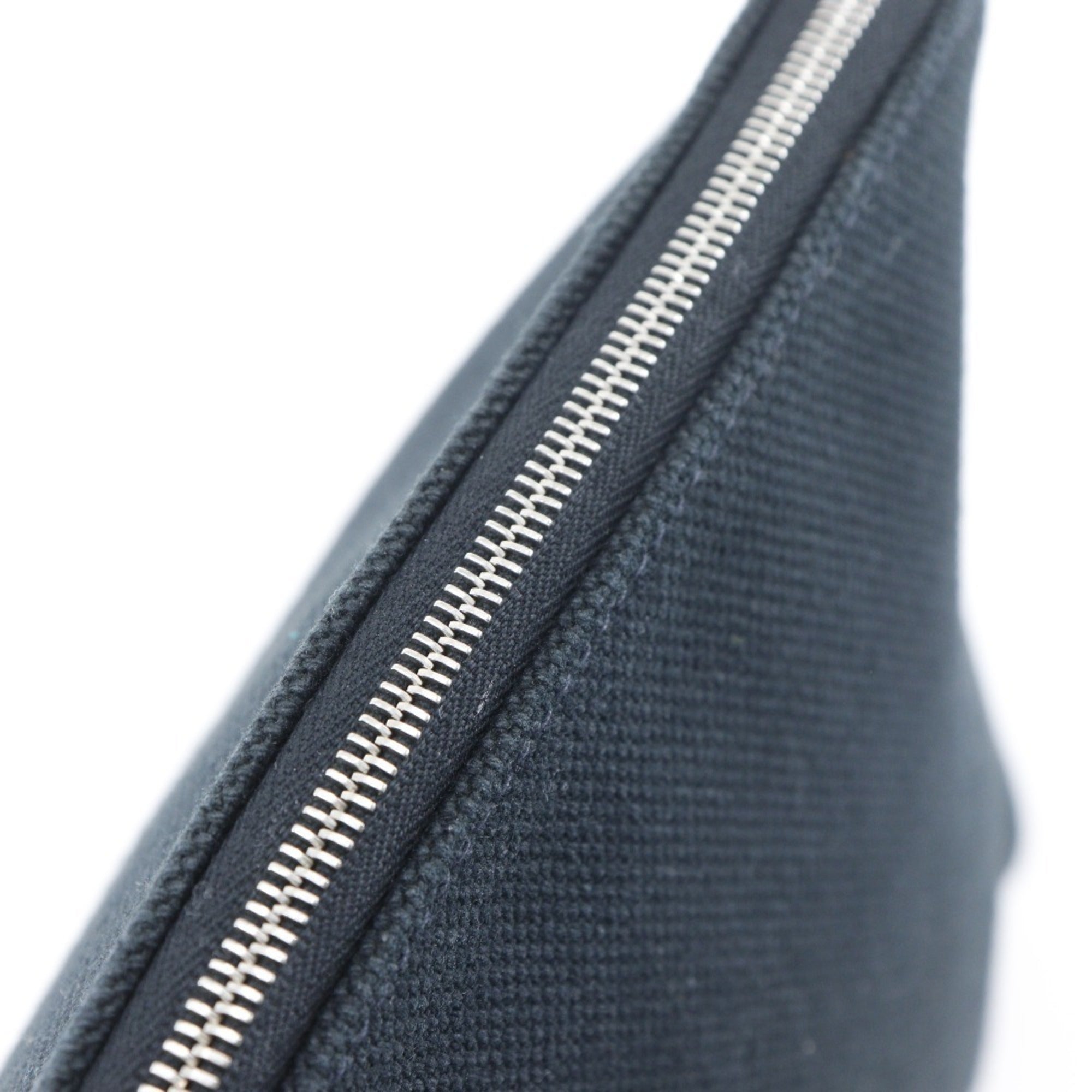 Hermes Black Canvas Pouch (Pre-Owned)