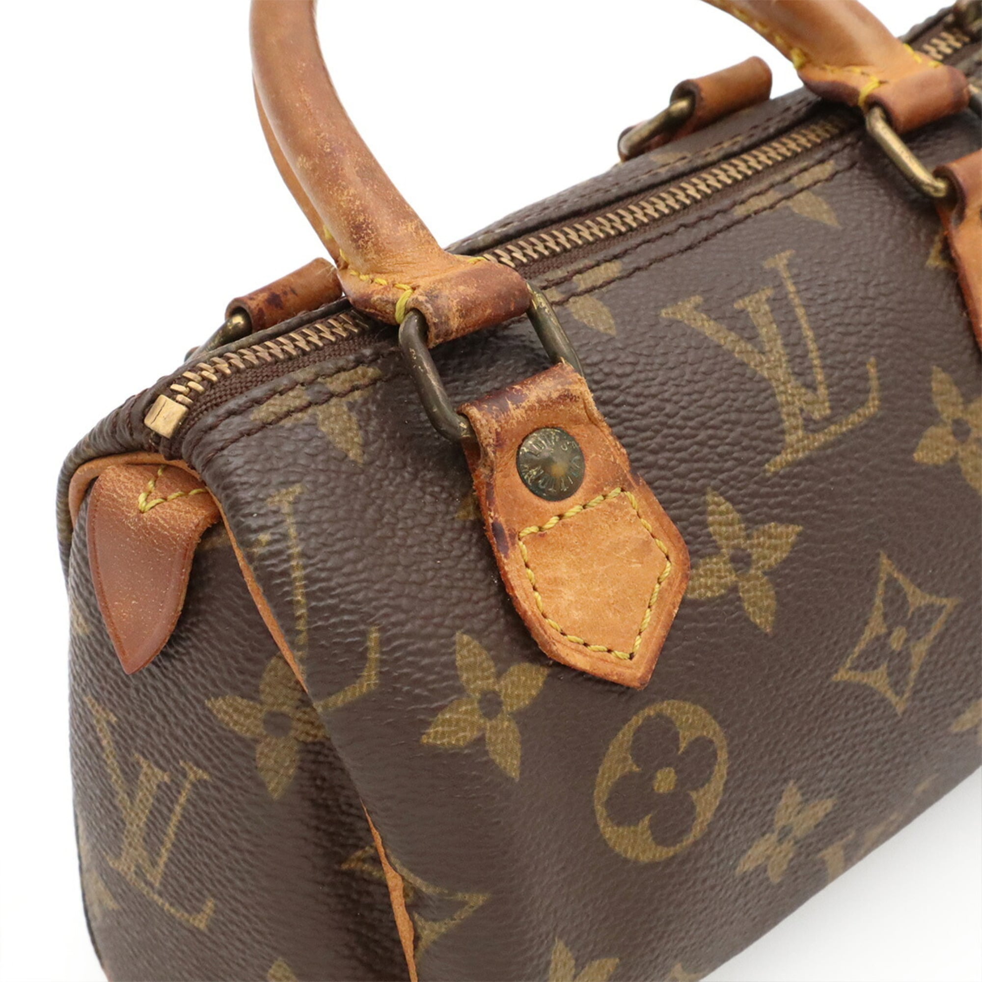 Louis Vuitton Brown Monogram Mini Handbag Pouch Shoulder Bag (Pre-Owned)