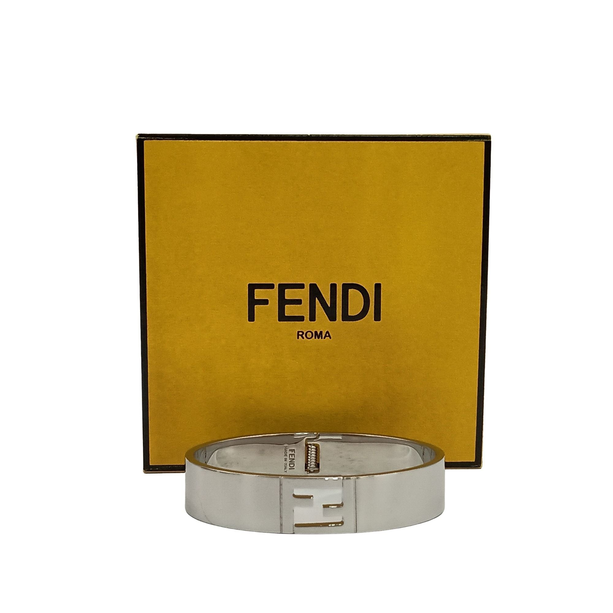Fendi Silver Metal Bangle (Pre-Owned)