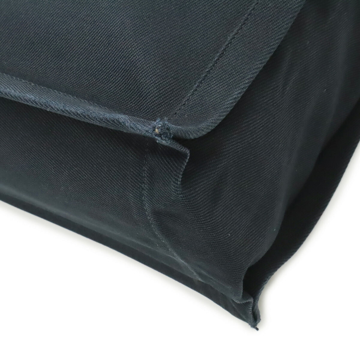 Yves Saint Laurent Black Canvas Leather Tote Bag (Pre-Owned)