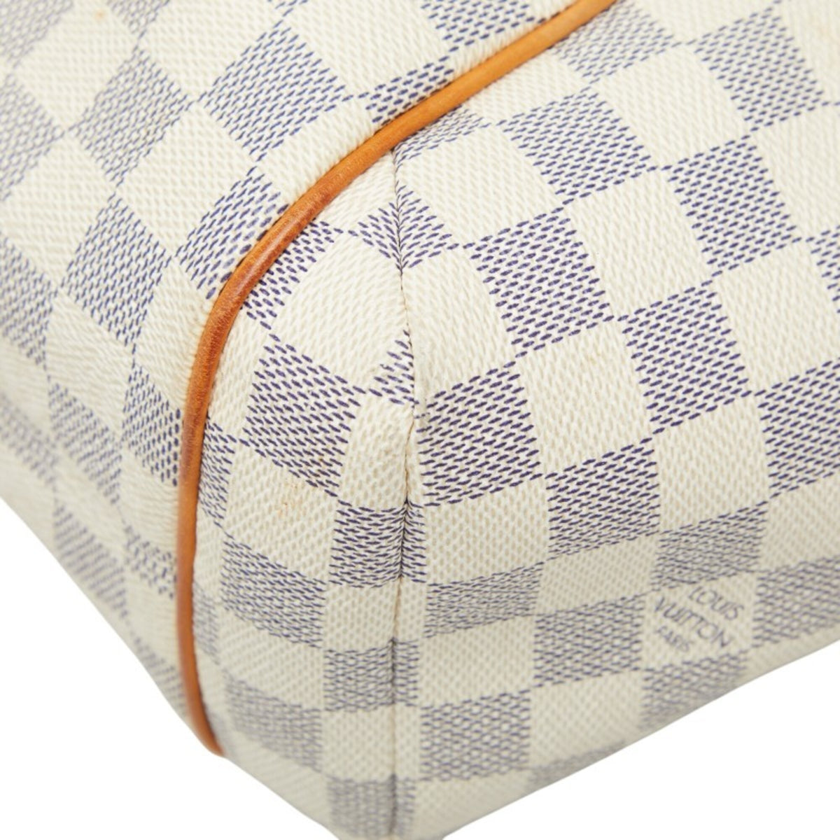 Louis Vuitton Damier Azur White Pvc Leather Tote Bag (Pre-Owned)