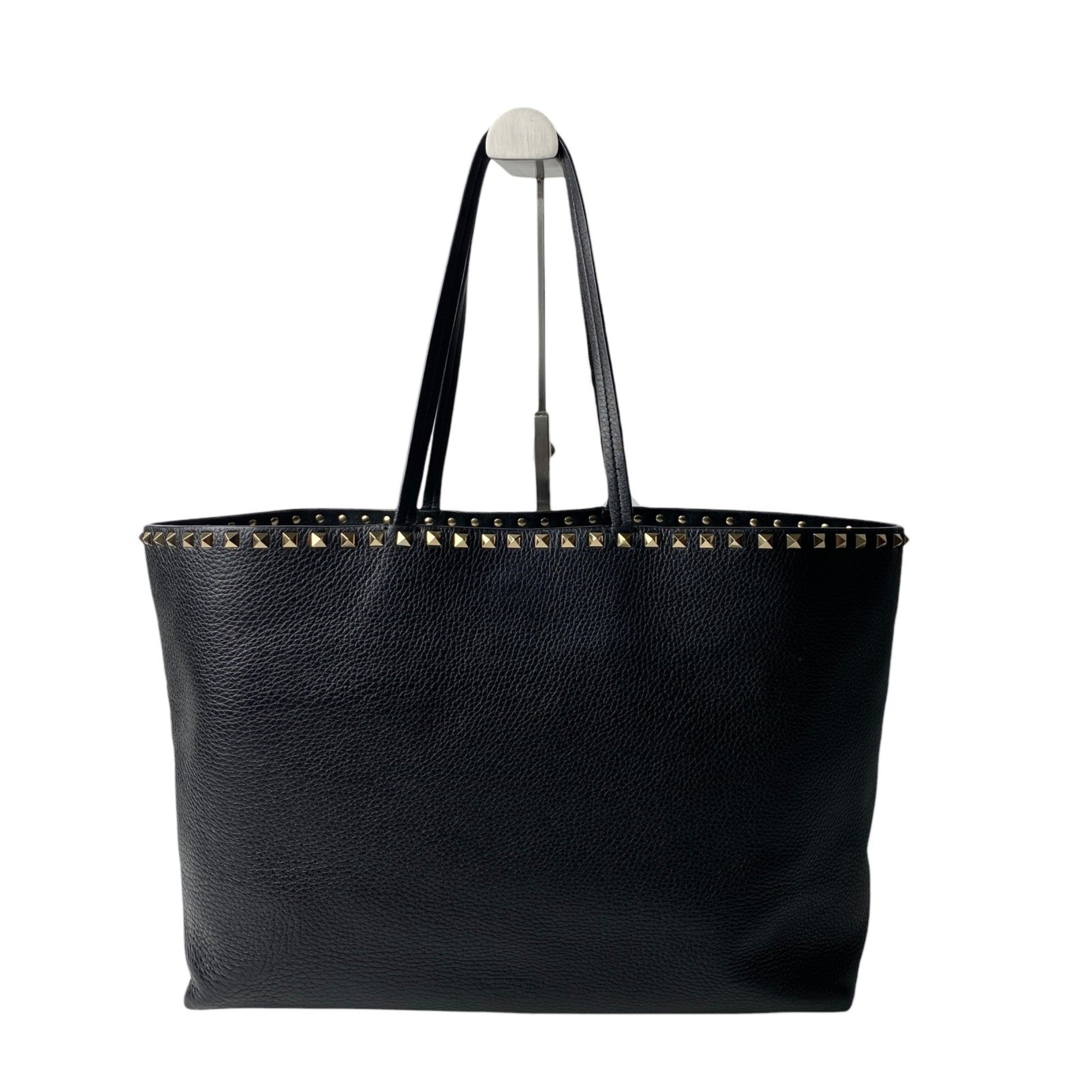 Valentino Black Leather Tote Bag (Pre-Owned)