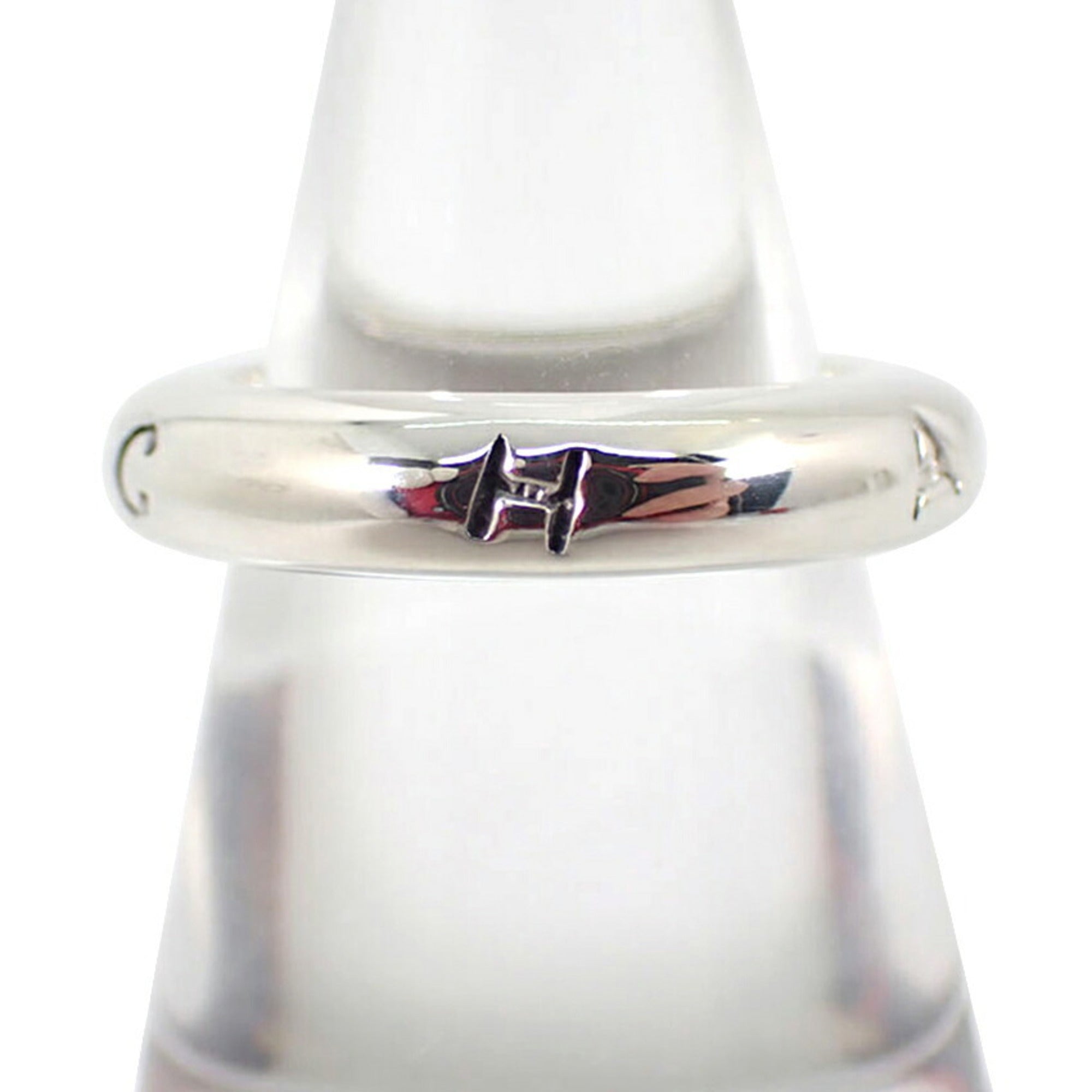 Chanel Sterling Silver 925 Band Ring (Pre-Owned)