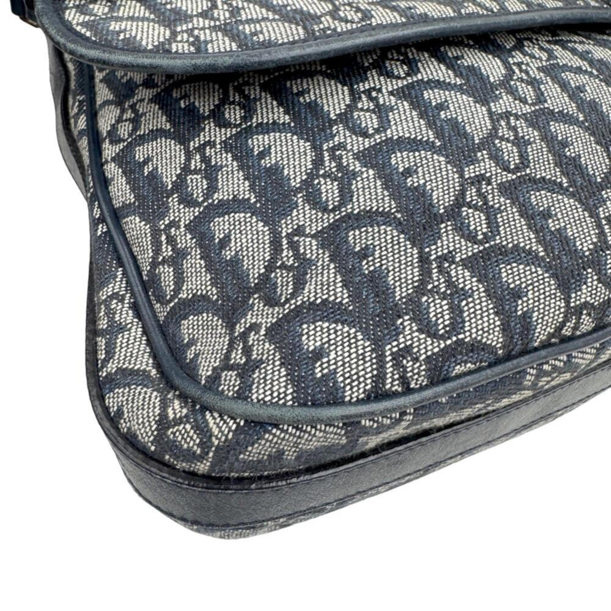 Christian Dior Blue Canvas Shoulder Bag (Pre-Owned)