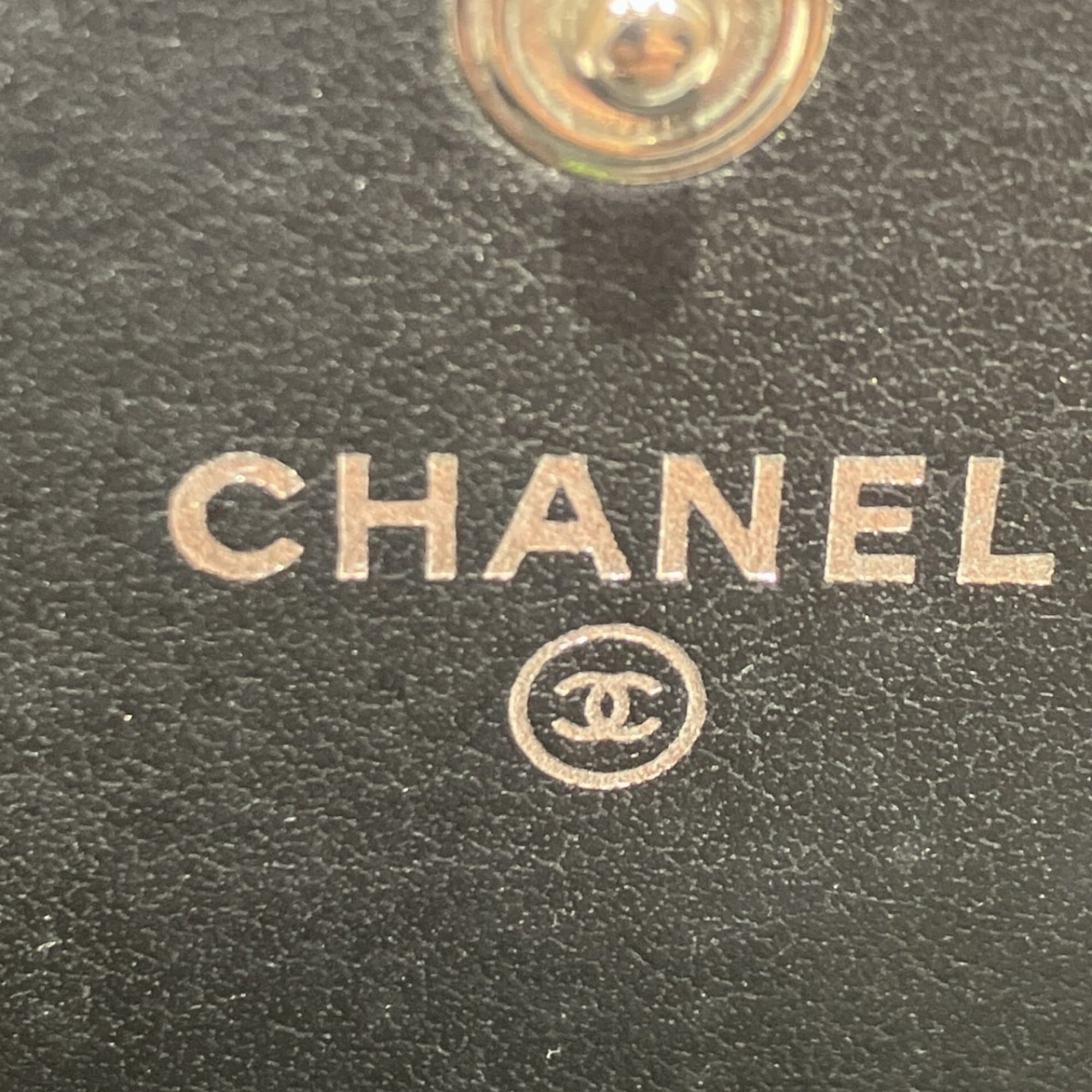 Chanel Gray Canvas Long Wallet (Bi-Fold) (Pre-Owned)
