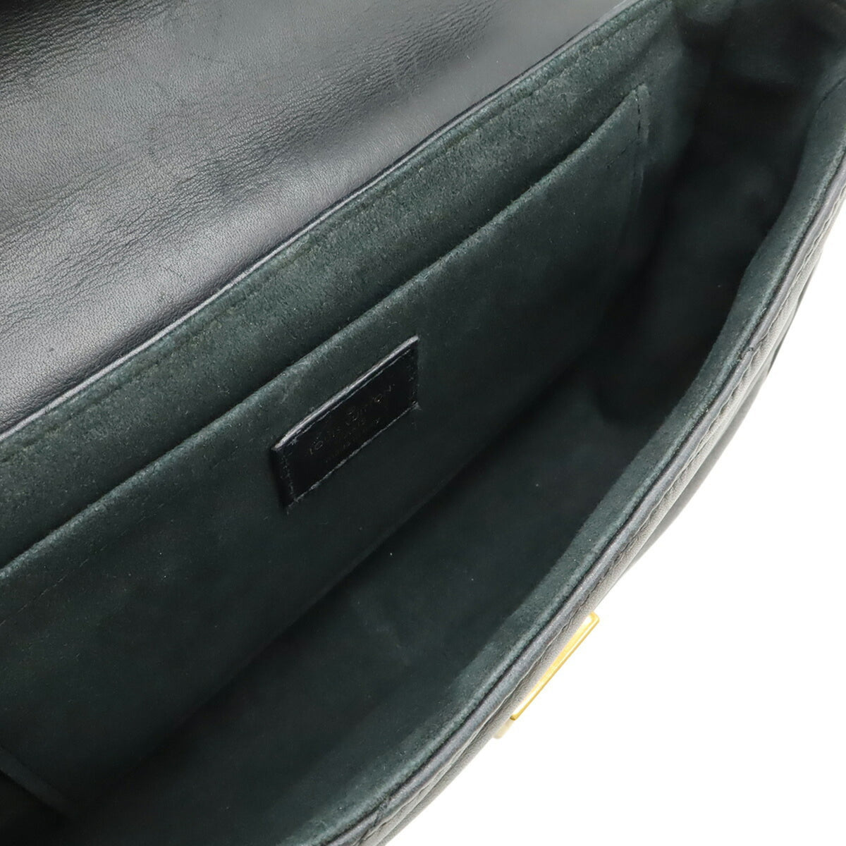 Louis Vuitton Noir Leather Shoulder Bag (Pre-Owned)