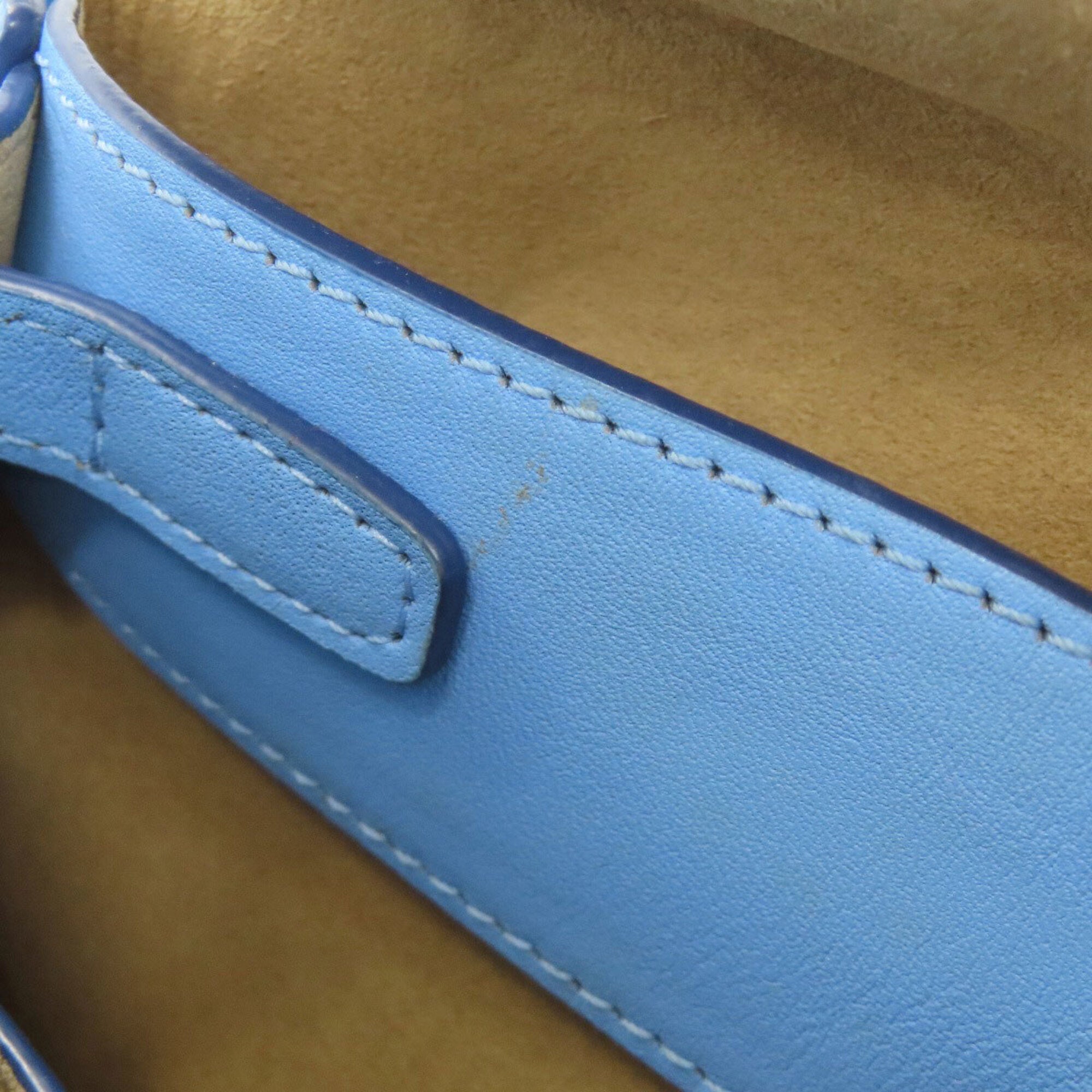 Mcm Light Blue Leather Handbag (Pre-Owned)