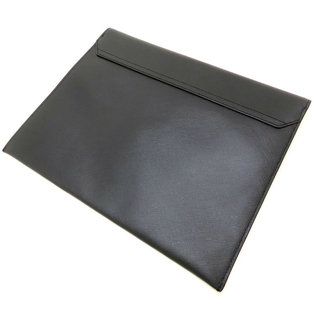 Coach Black Leather Clutch Bag (Pre-Owned)