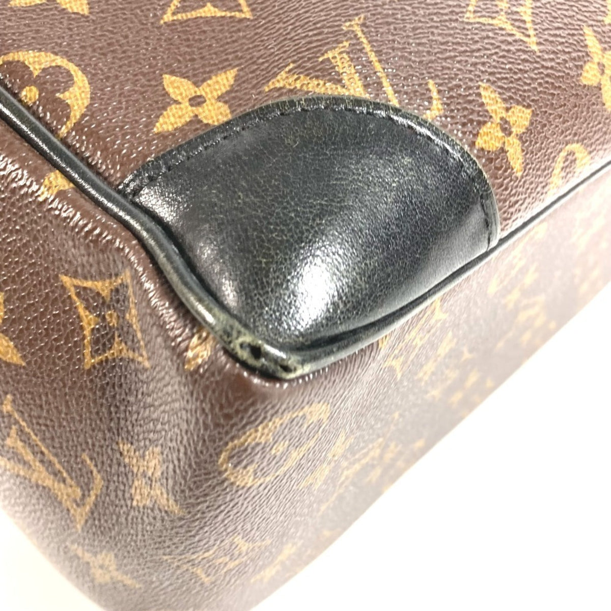 Louis Vuitton Black Brown Monogram Briefcase Handbag (Pre-Owned)