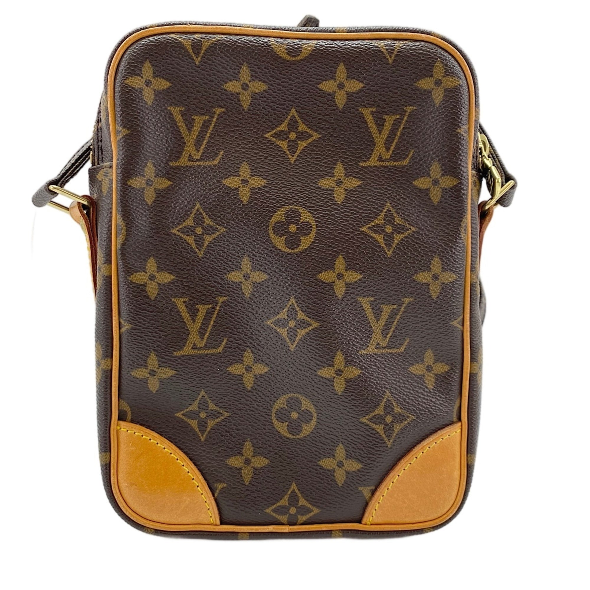Louis Vuitton Blue Brown Shoulder Bag (Pre-Owned)