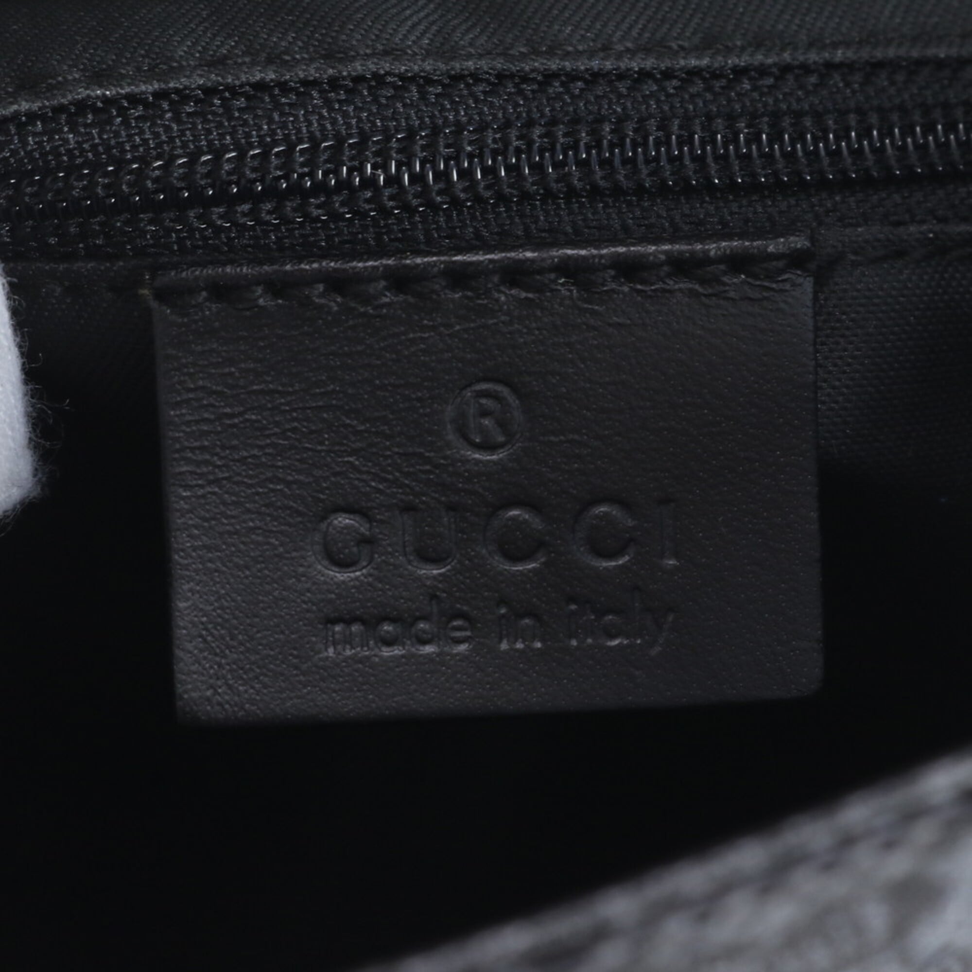 Gucci Gg Canvas Black Gg Canvas Leather Backpack Handbag (Pre-Owned)