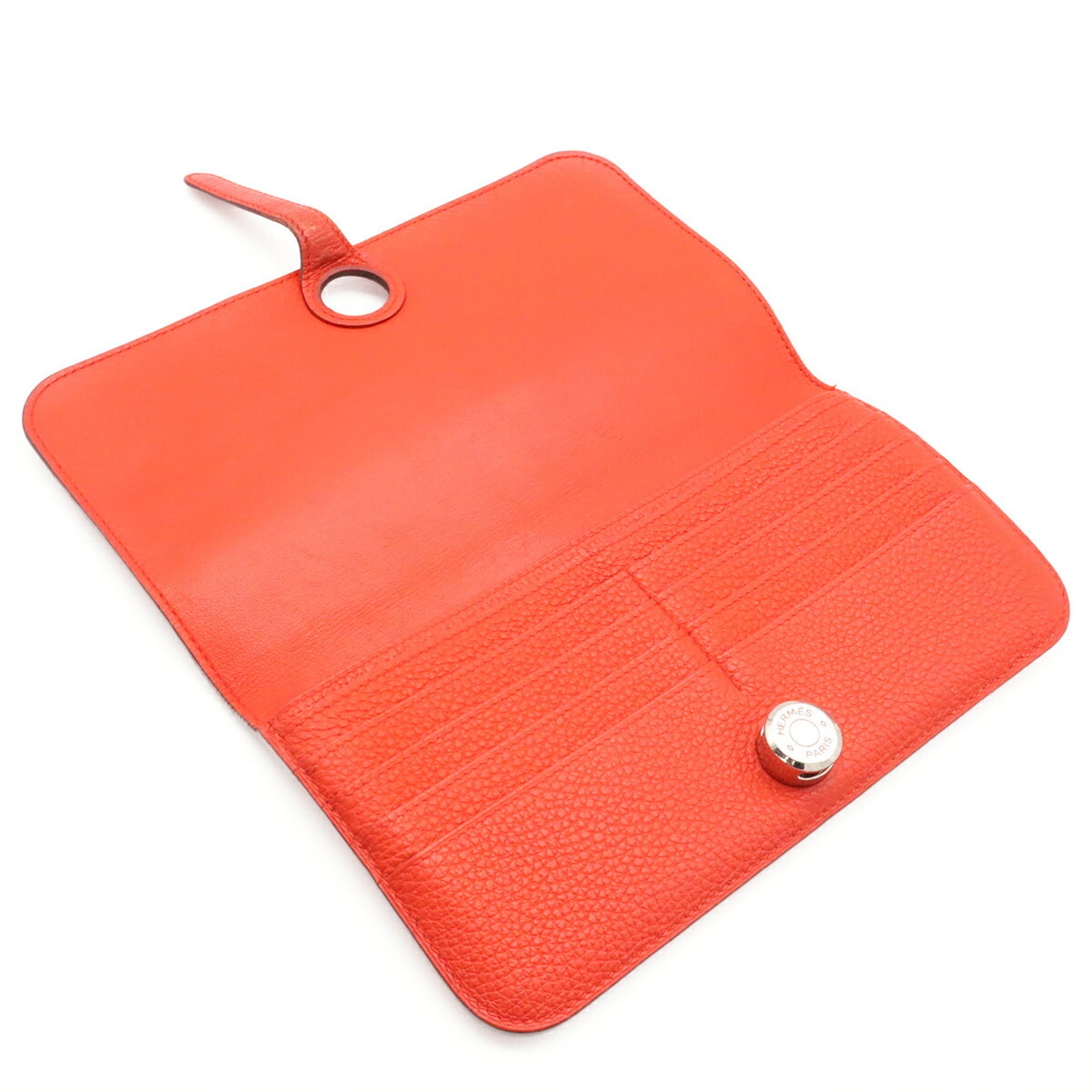 Hermes Togo Leather Long Wallet (Bi-Fold) (Pre-Owned)