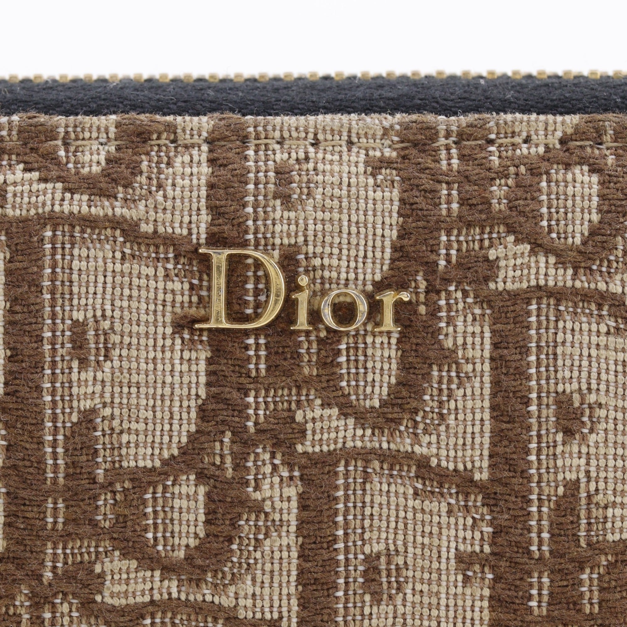 Christian Dior Brown Canvas Coin Purse/Coin Case (Pre-Owned)