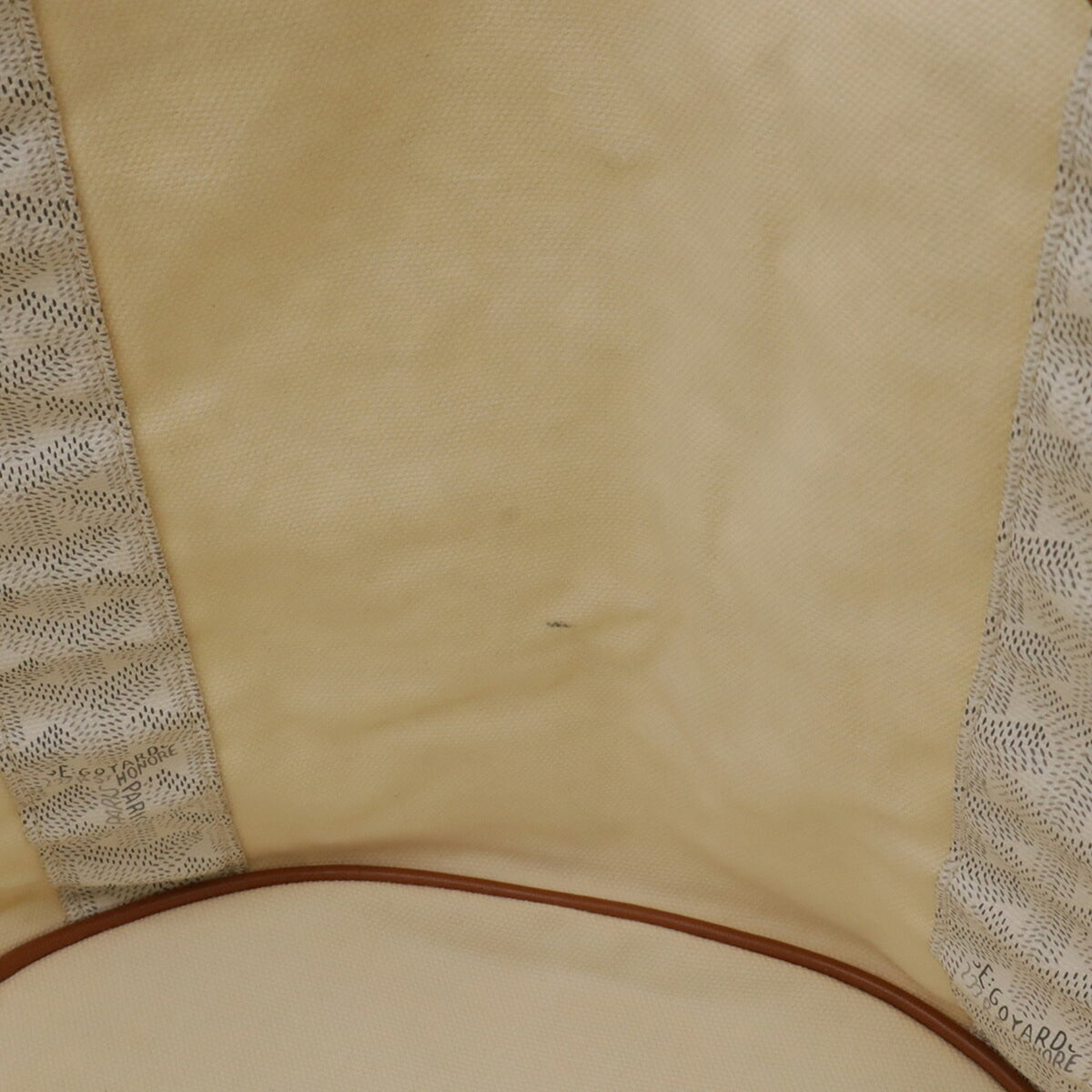 Goyard Brown White Coated Canvas Handbag Shoulder Bag Tote Bag (Pre-Owned)