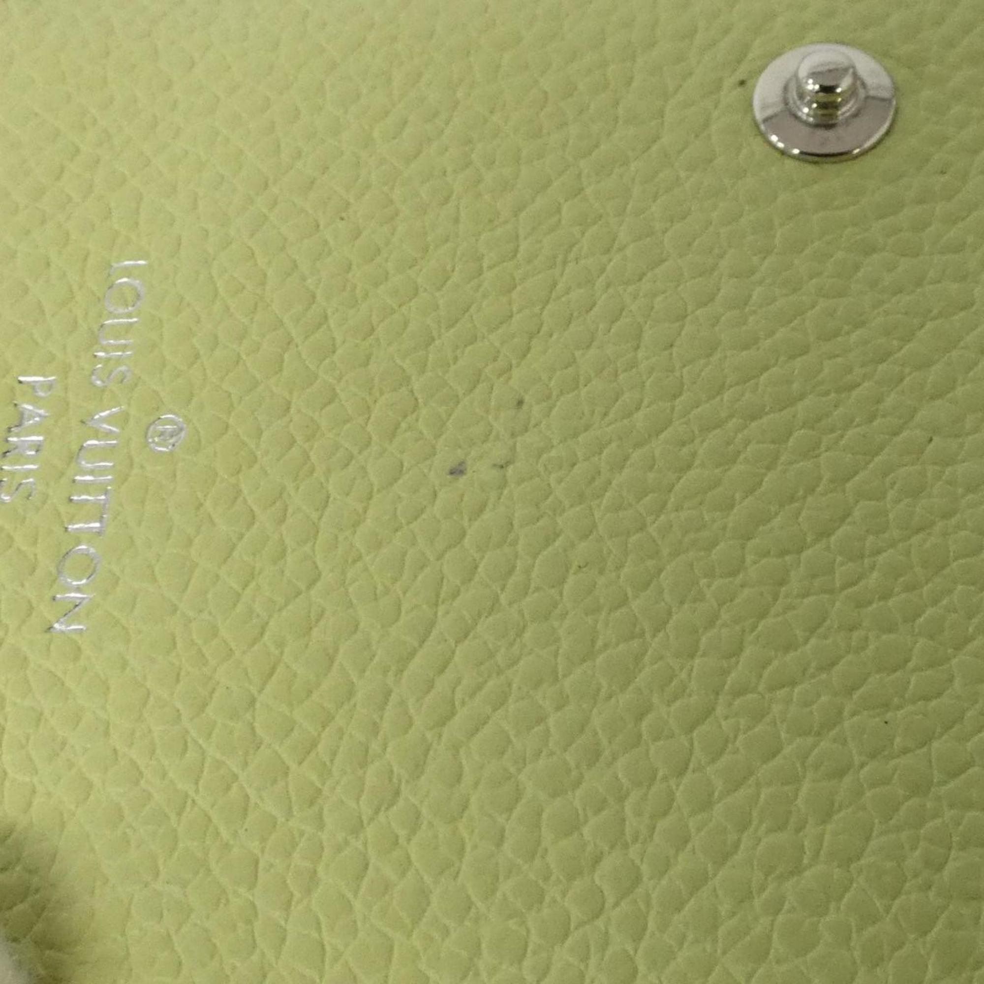 Louis Vuitton Green Vert Leather Wallet (Bi-Fold) (Pre-Owned)