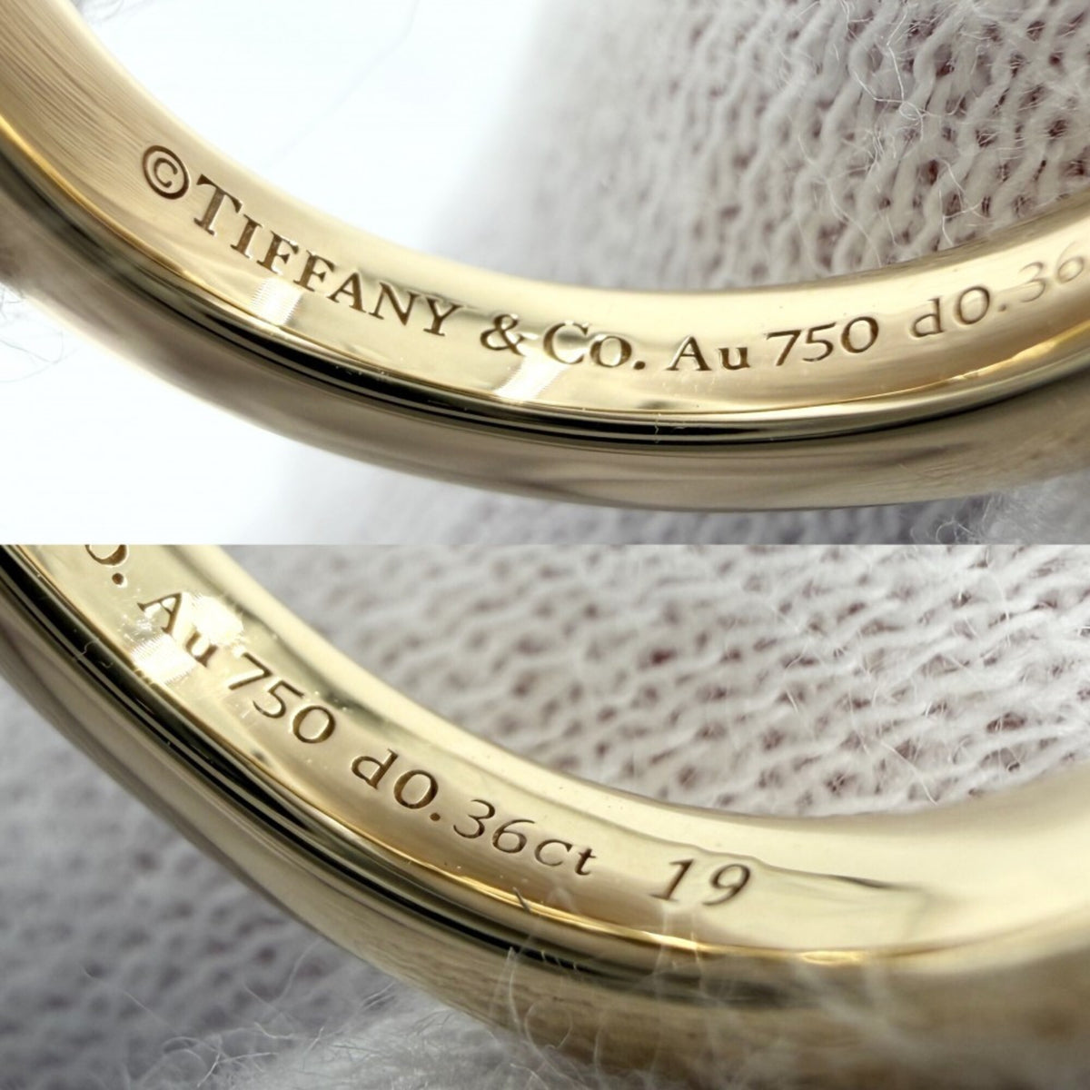 Tiffany Yellow Gold (18K) Band Ring (Pre-Owned)