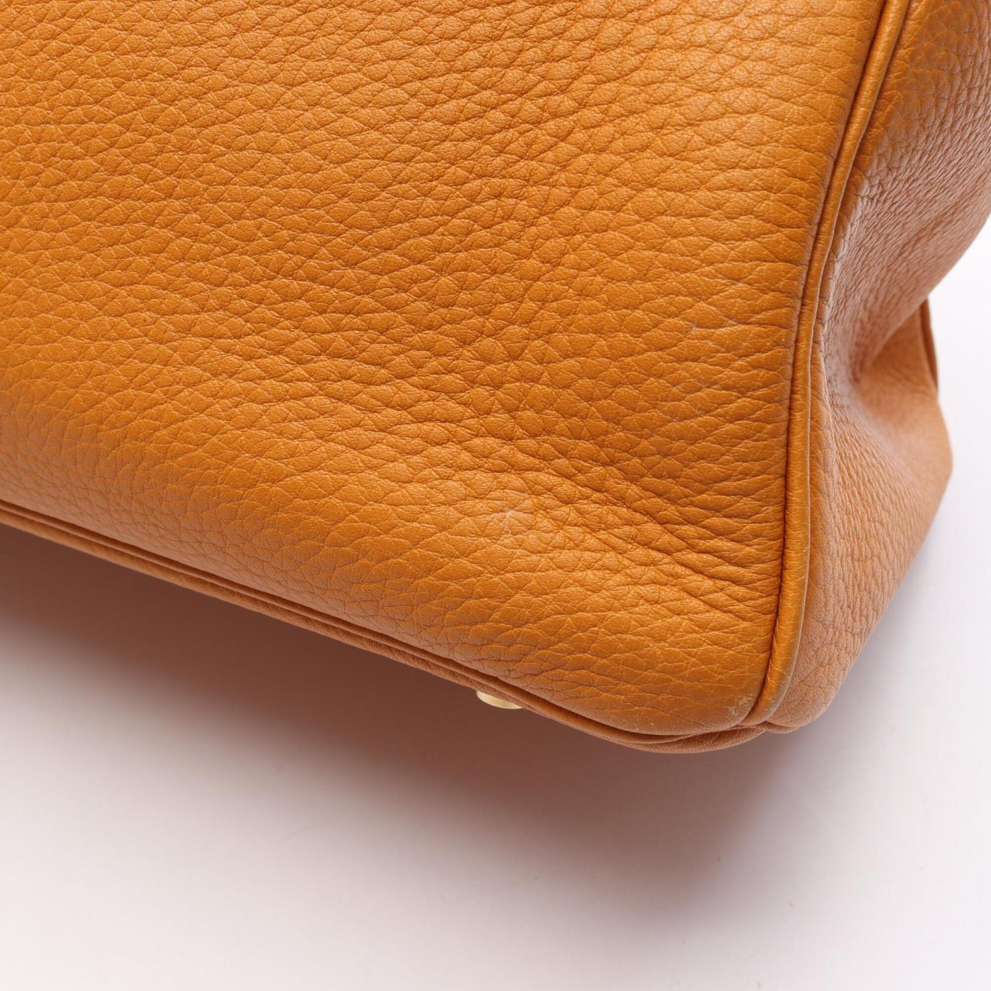 Hermes Yellow Togo Leather Handbag (Pre-Owned)