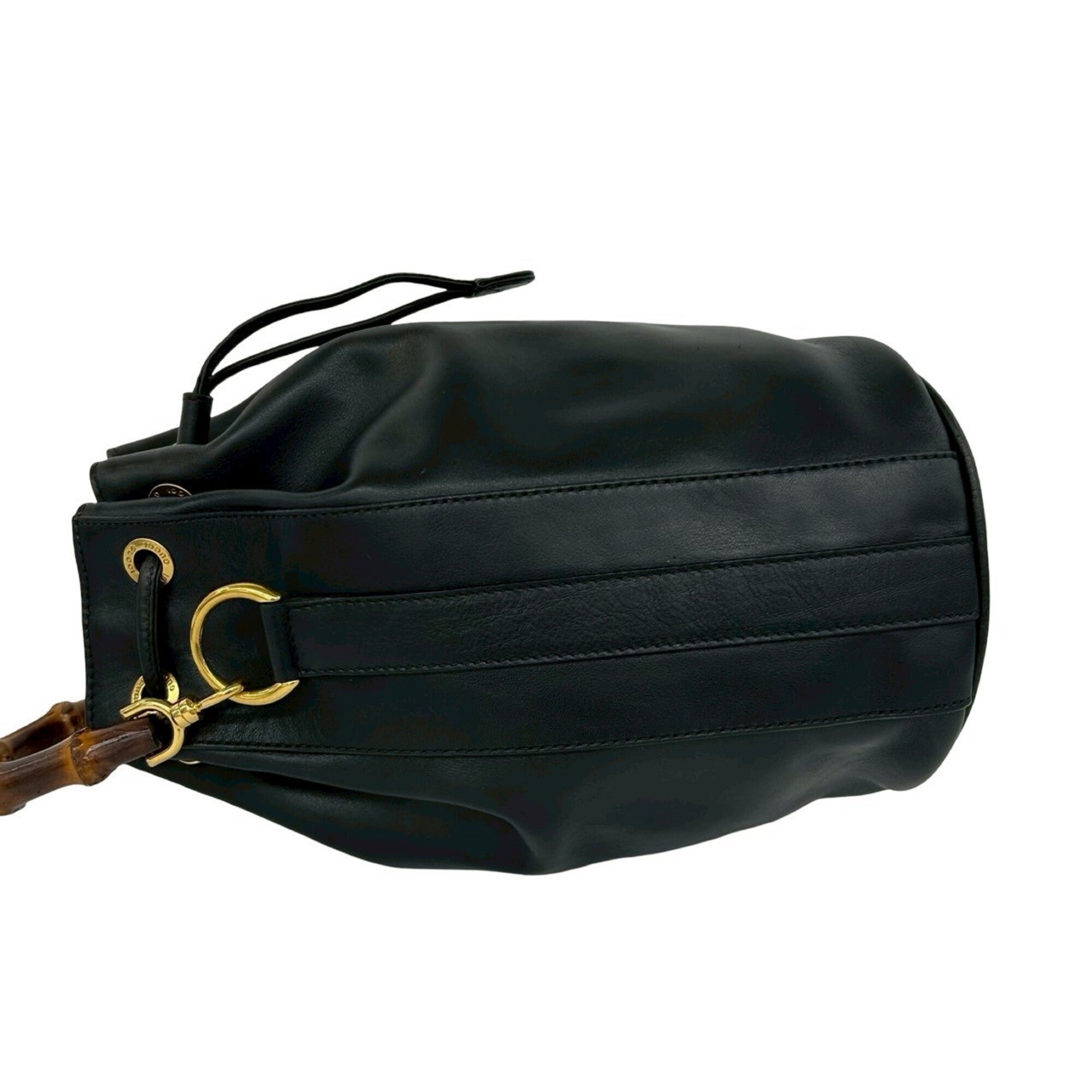Gucci Black Leather Shoulder Bag (Pre-Owned)