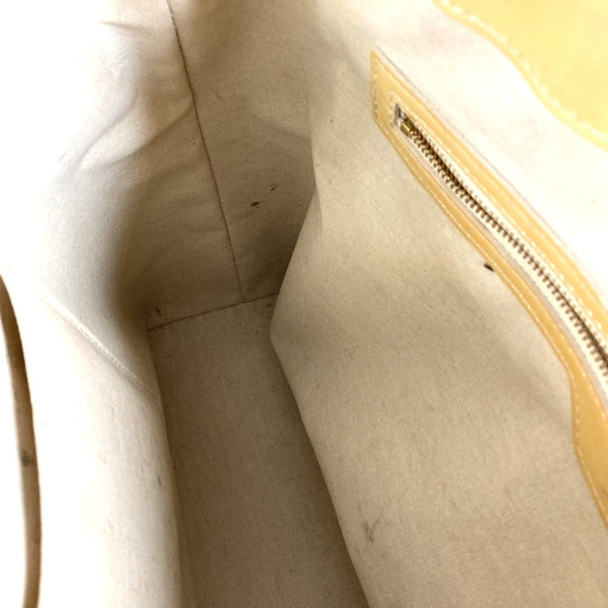 Louis Vuitton Beige Blanc Corail Monogram Vernis Handbag Shoulder Bag Tote Bag (Pre-Owned)
