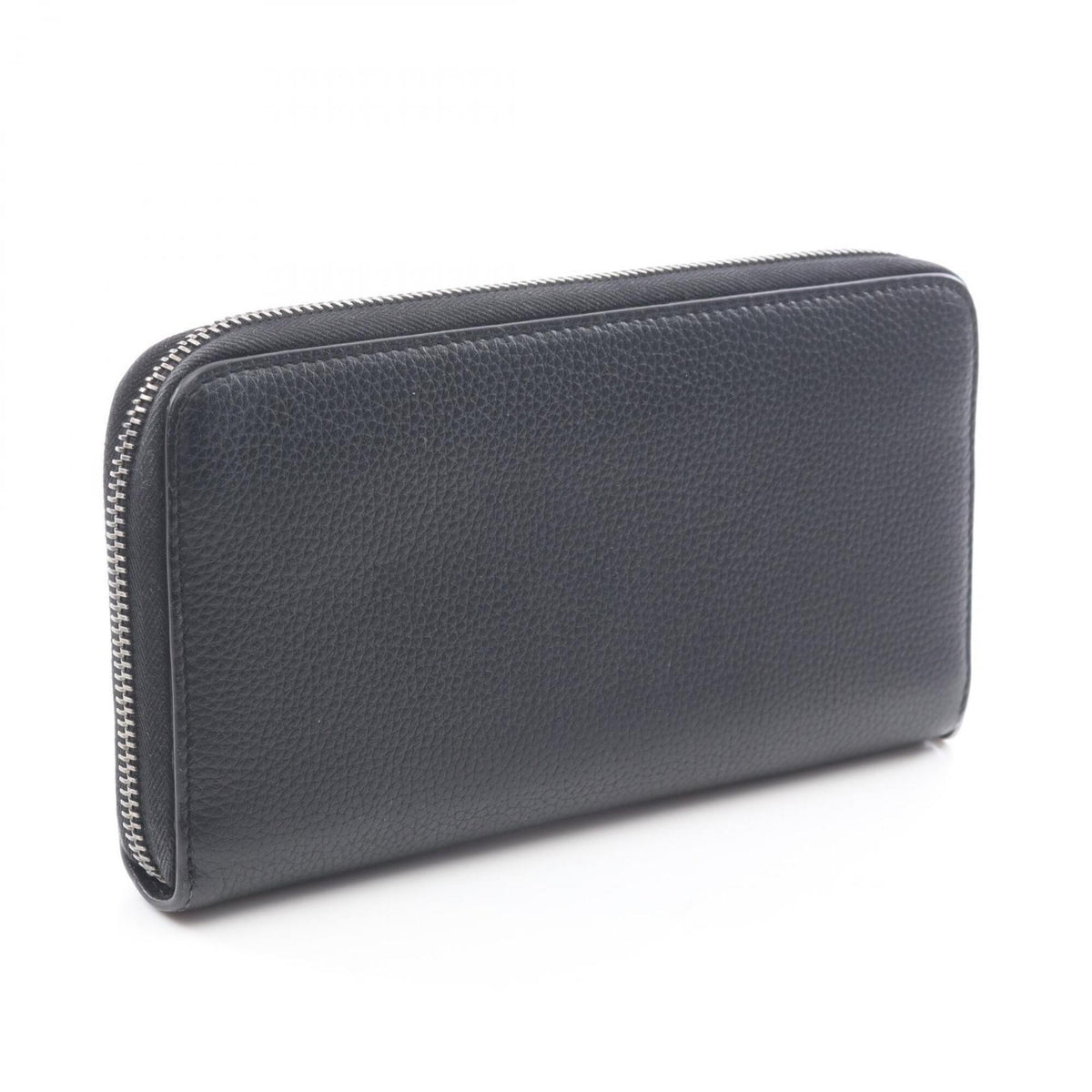 Christian Dior Black Leather Long Wallet (Bi-Fold) (Pre-Owned)