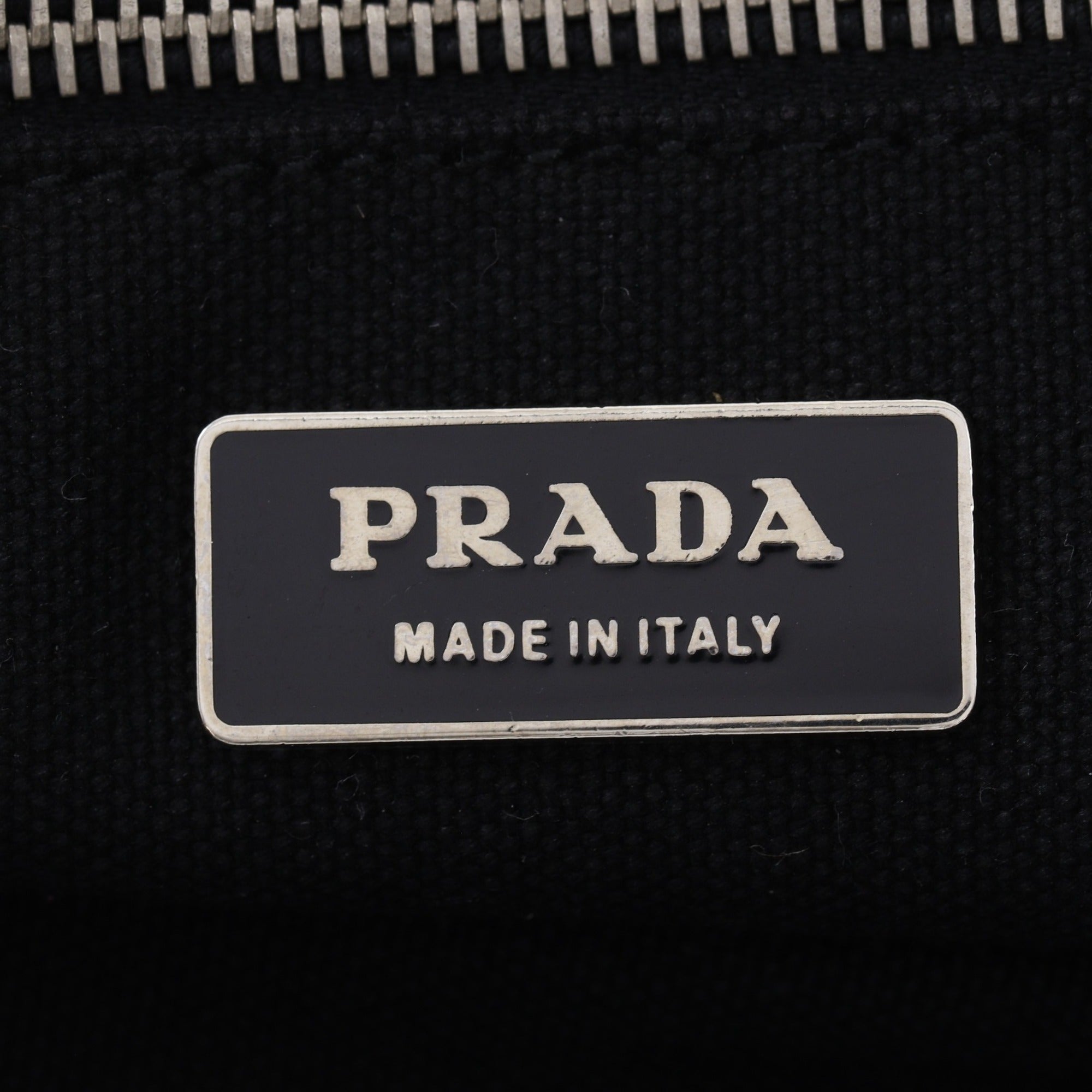 Prada Black Canvas Tote Bag (Pre-Owned)