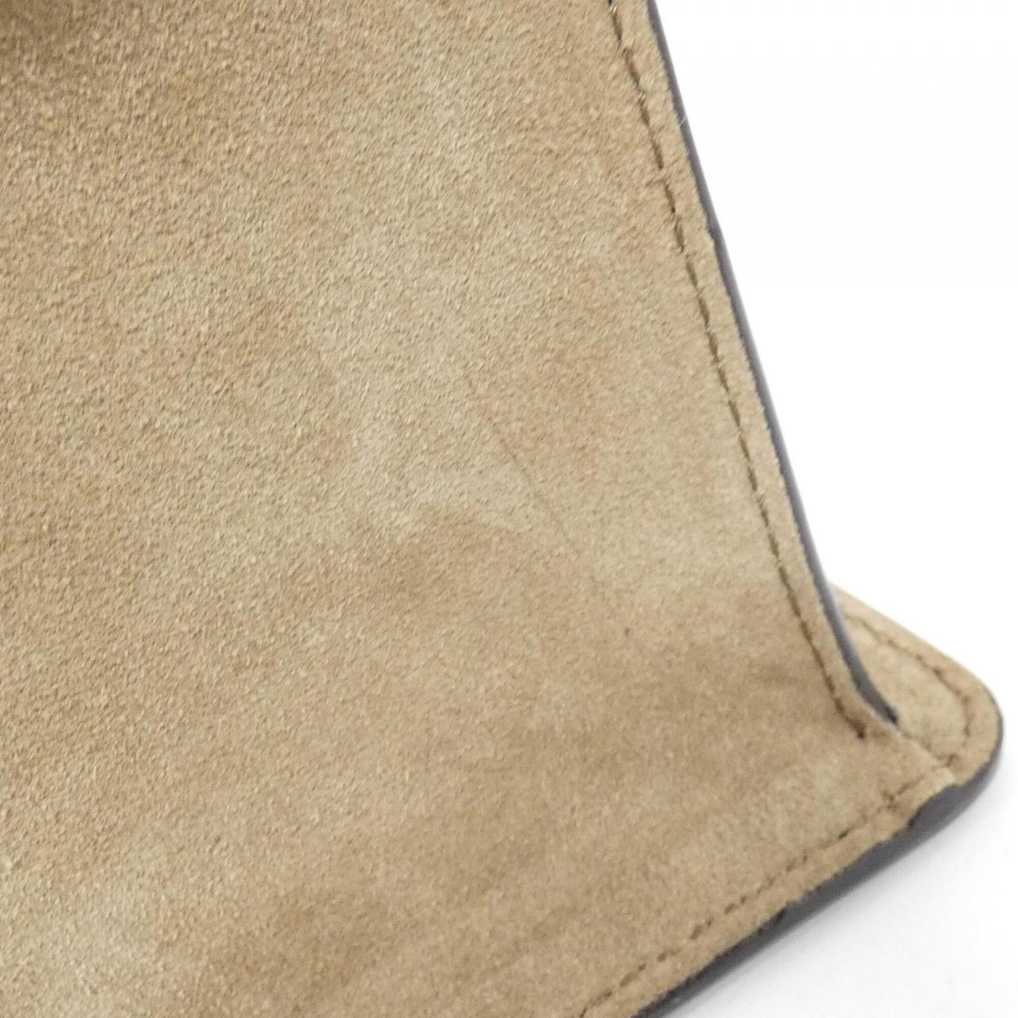 Gucci Beige Gg Canvas Handbag (Pre-Owned)