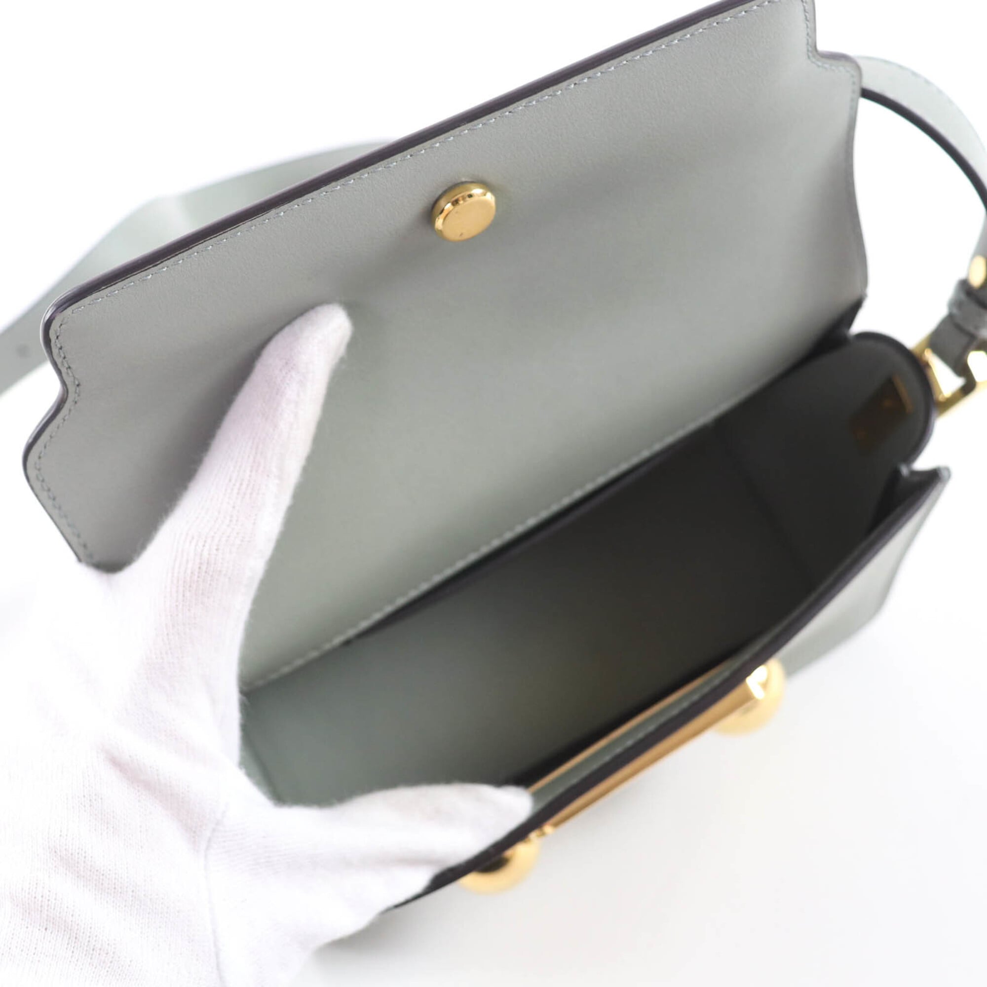Marni Green Leather Shoulder Bag (Pre-Owned)