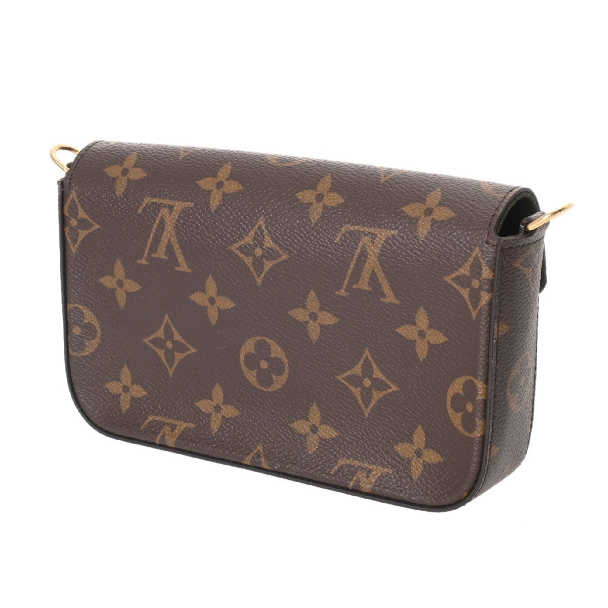Louis Vuitton Monogram Brown Khaki Monogram Pochette Shoulder Bag (Pre-Owned)