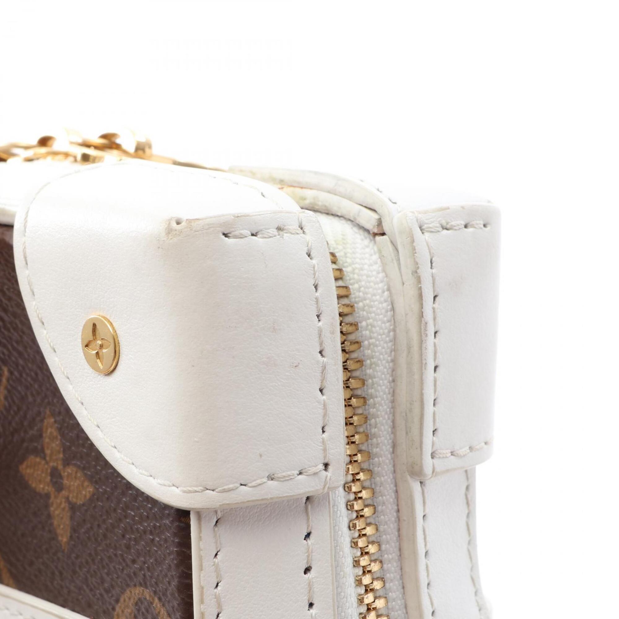 Louis Vuitton Brown Monogram White Monogram Leather Fanny Pack Handbag (Pre-Owned)