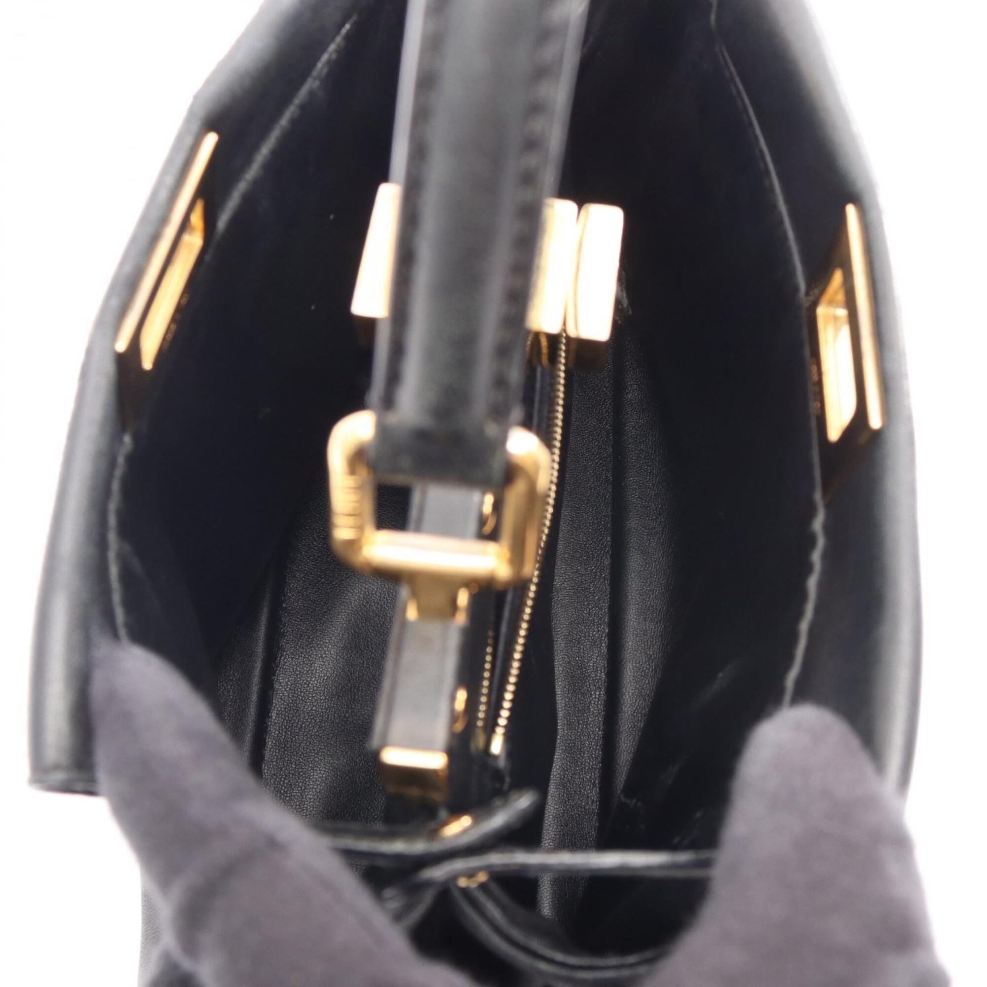 Fendi Black Leather Handbag (Pre-Owned)