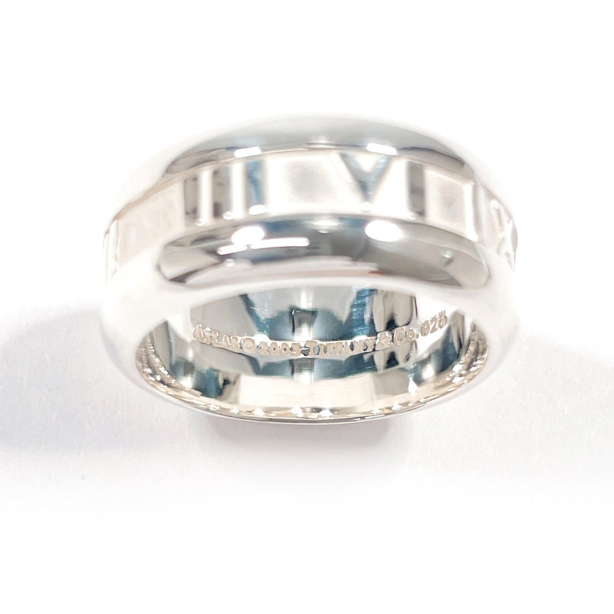 Tiffany Silver Silver 925 Band Ring (Pre-Owned)