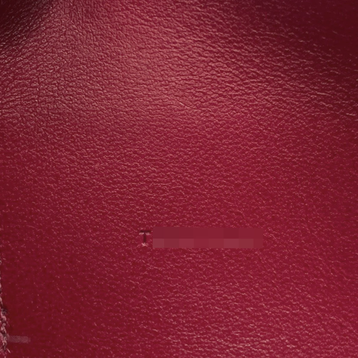 Hermes Red Color Togo Leather Long Wallet (Bi-Fold) (Pre-Owned)