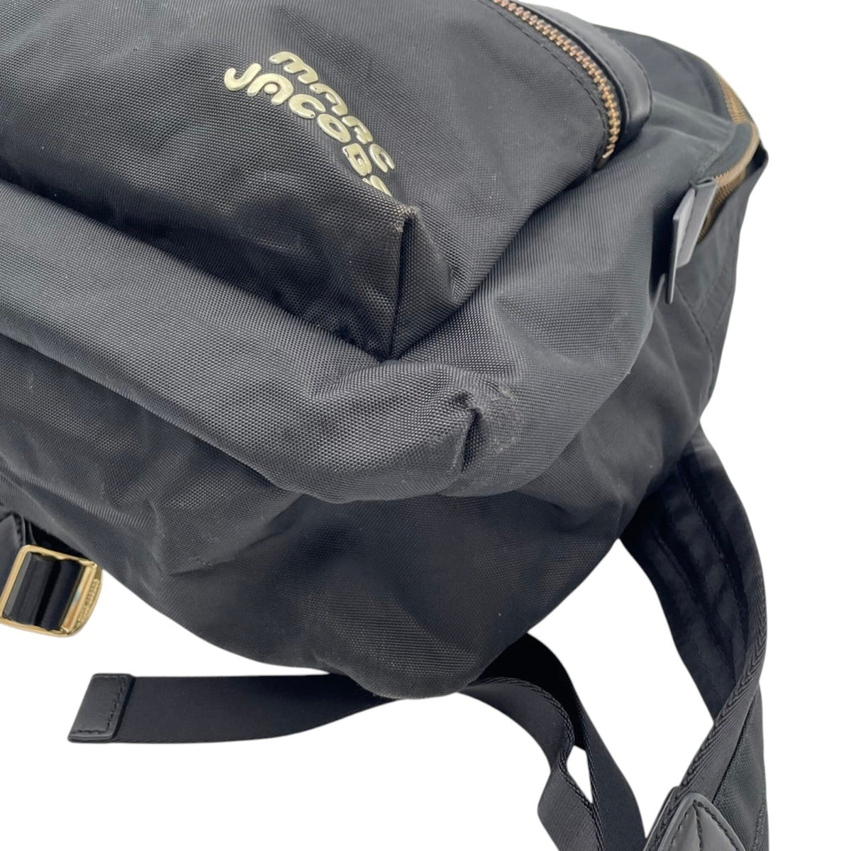 Marc Jacobs Black Polyester Leather Backpack (Pre-Owned)