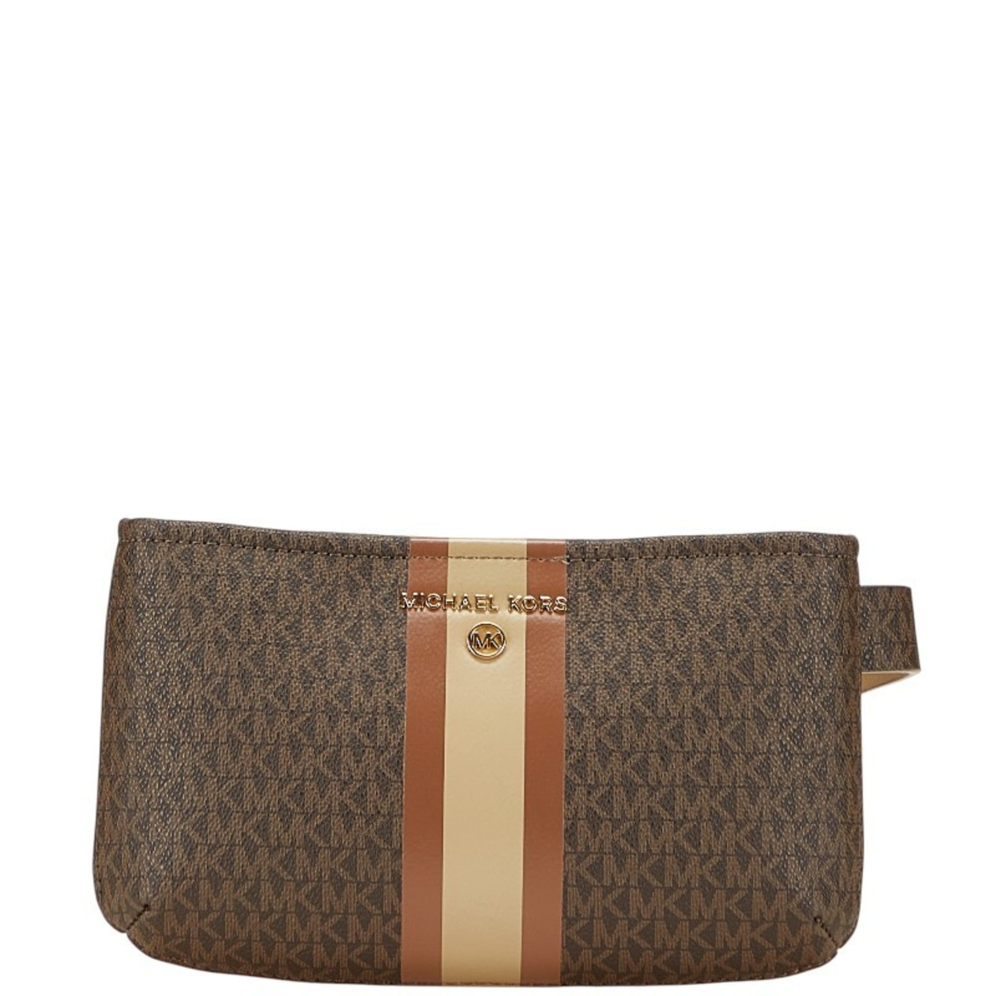 Michael Kors Brown Pvc Fanny Pack (Pre-Owned)