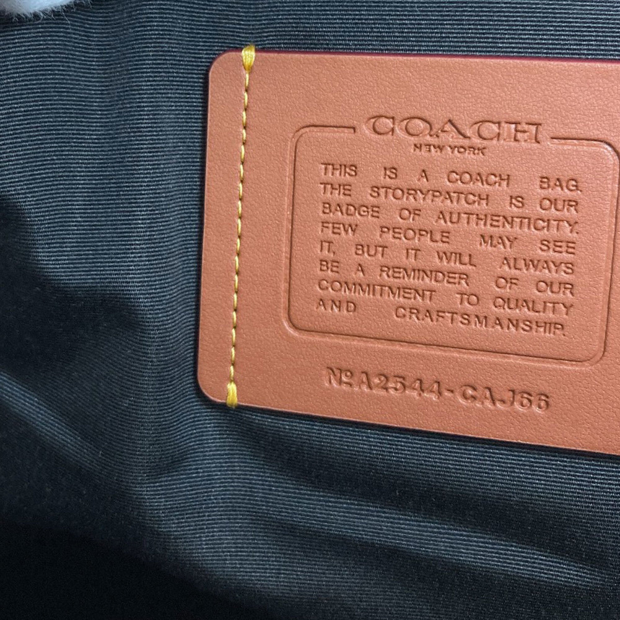 Coach Khaki Leather Backpack (Pre-Owned)