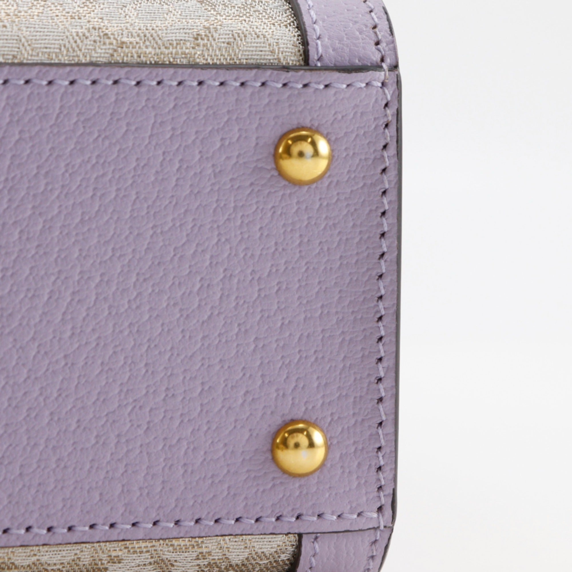 Gucci Purple Leather Handbag (Pre-Owned)
